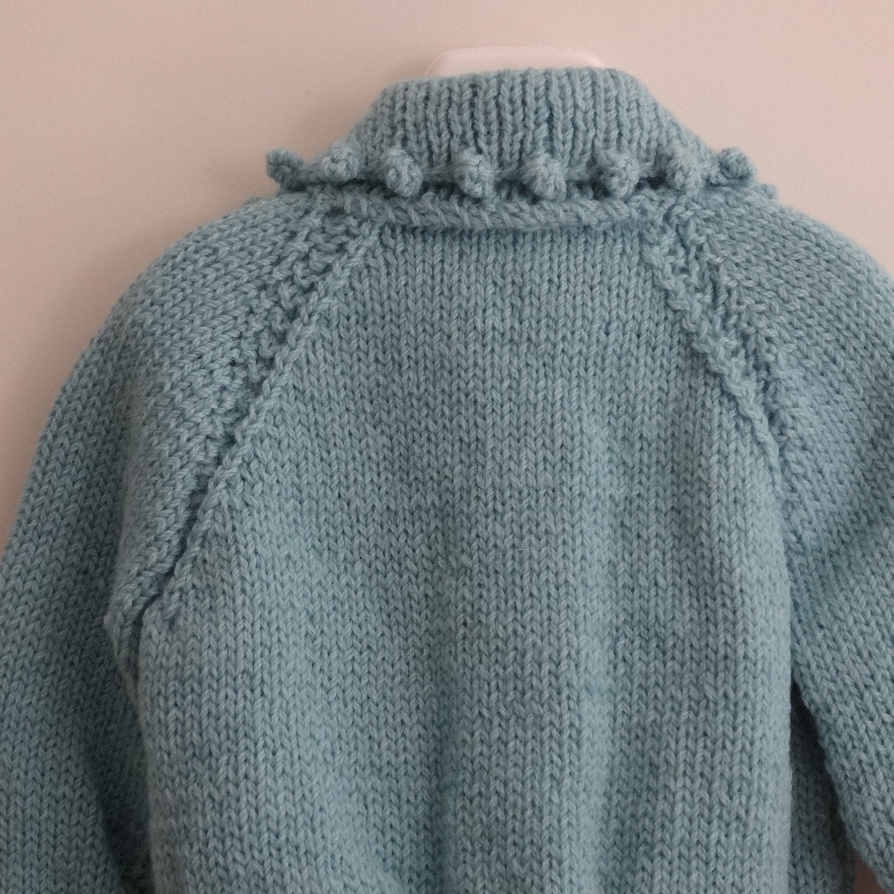 Teal Blue  Baby Jacket   3 to 6 months