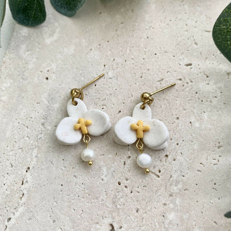 Orchid Drop Earrings