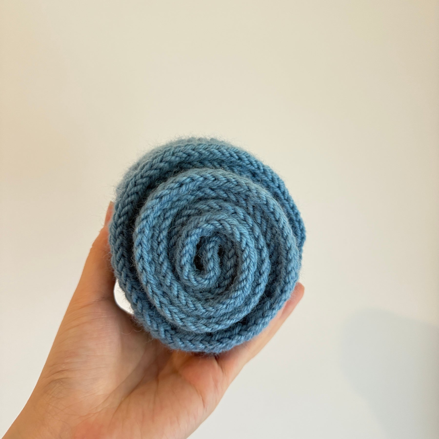 Knit sophie scarf in Light Blue