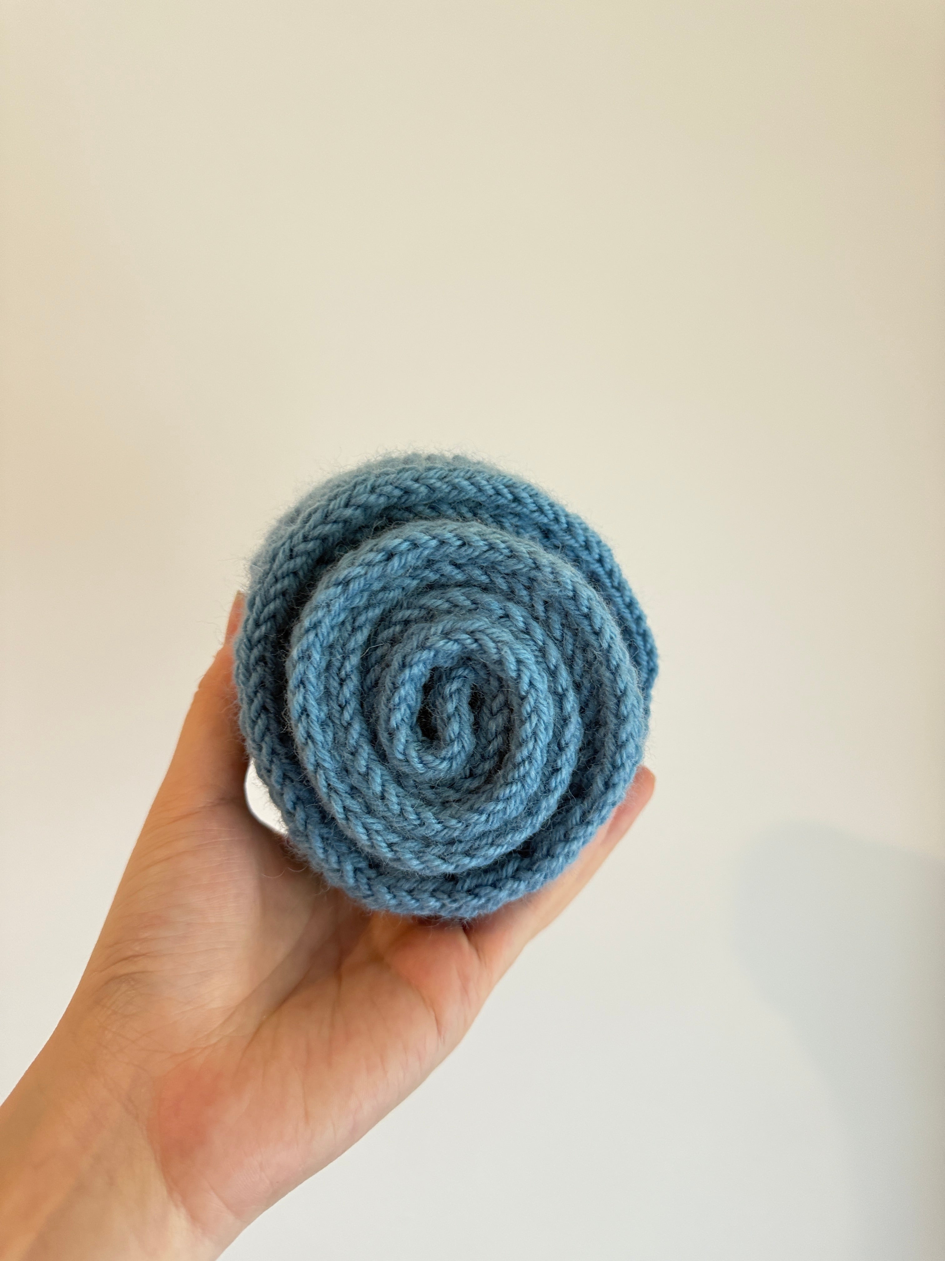 Knit sophie scarf in Light Blue
