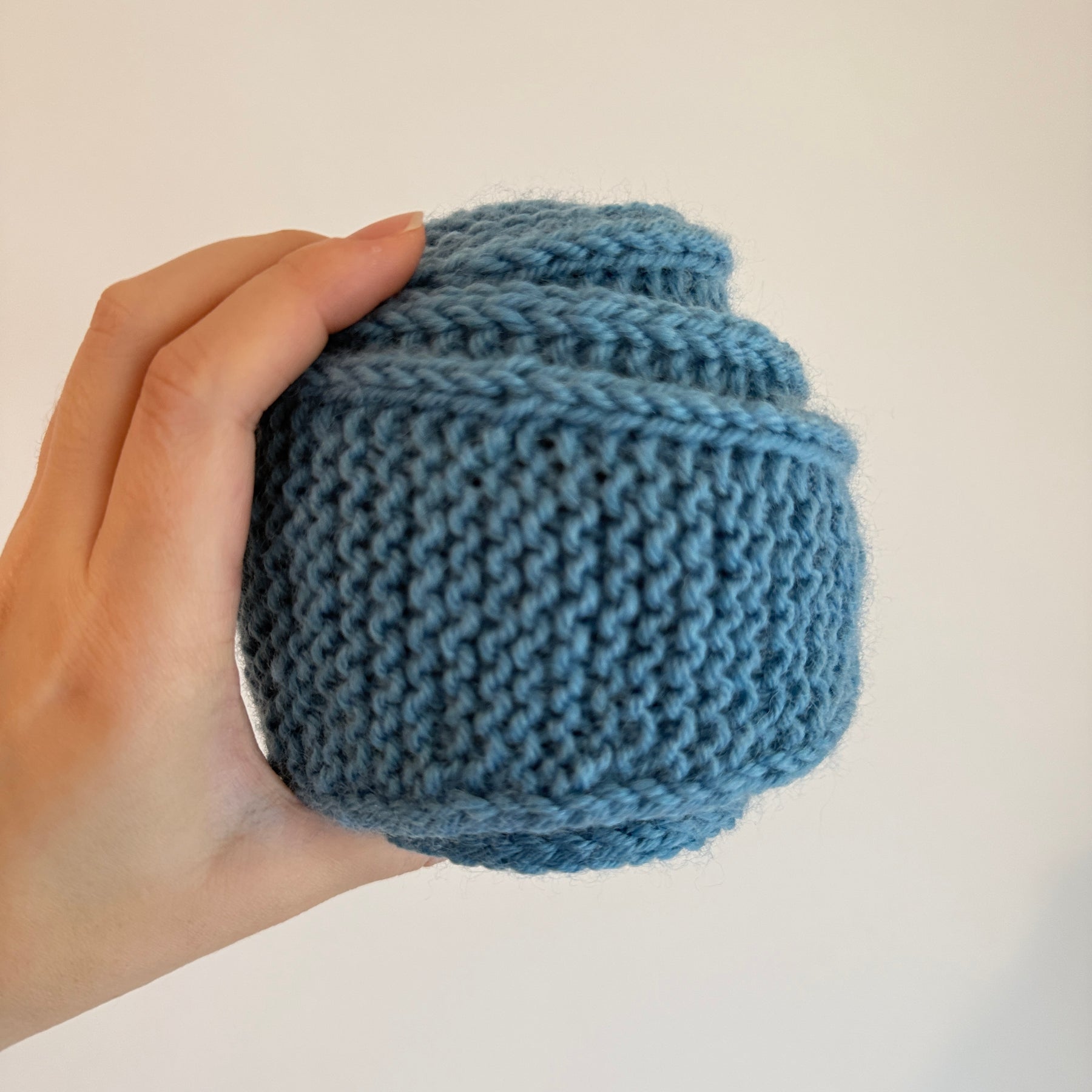 Knit sophie scarf in Light Blue