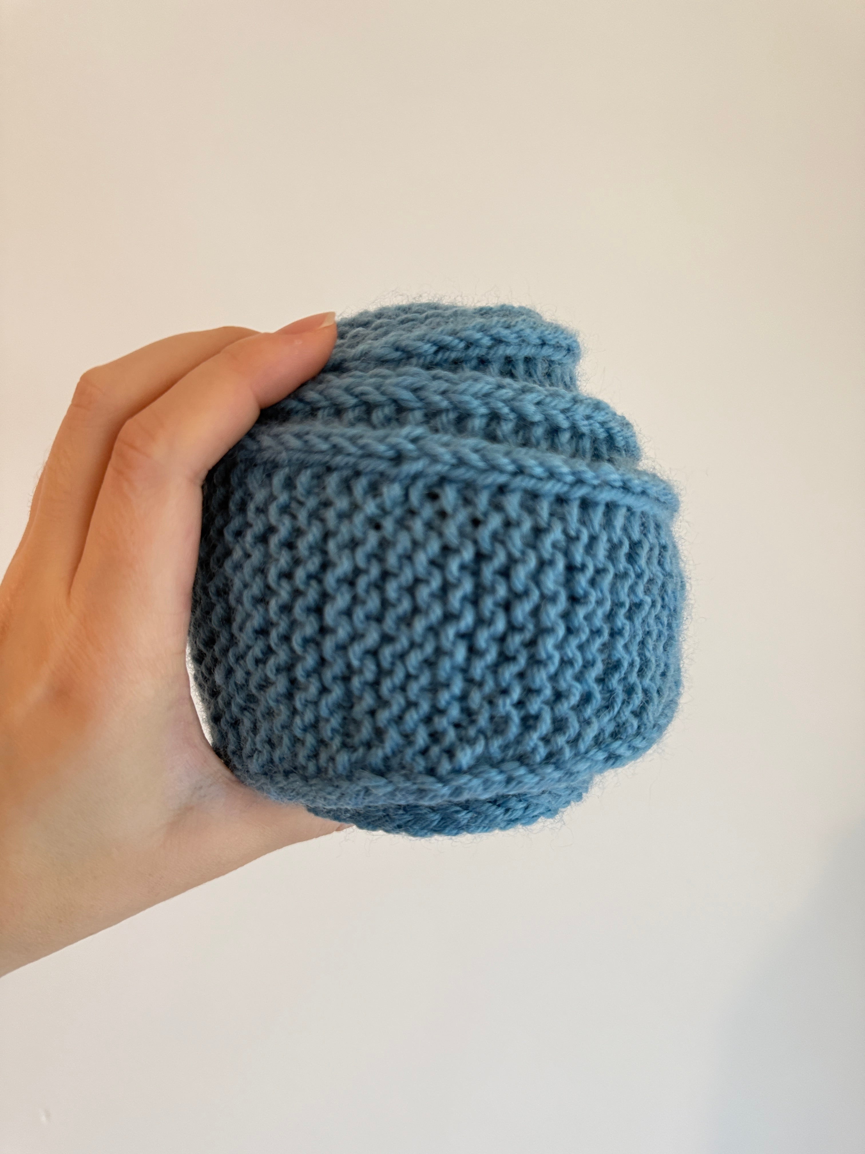 Knit sophie scarf in Light Blue