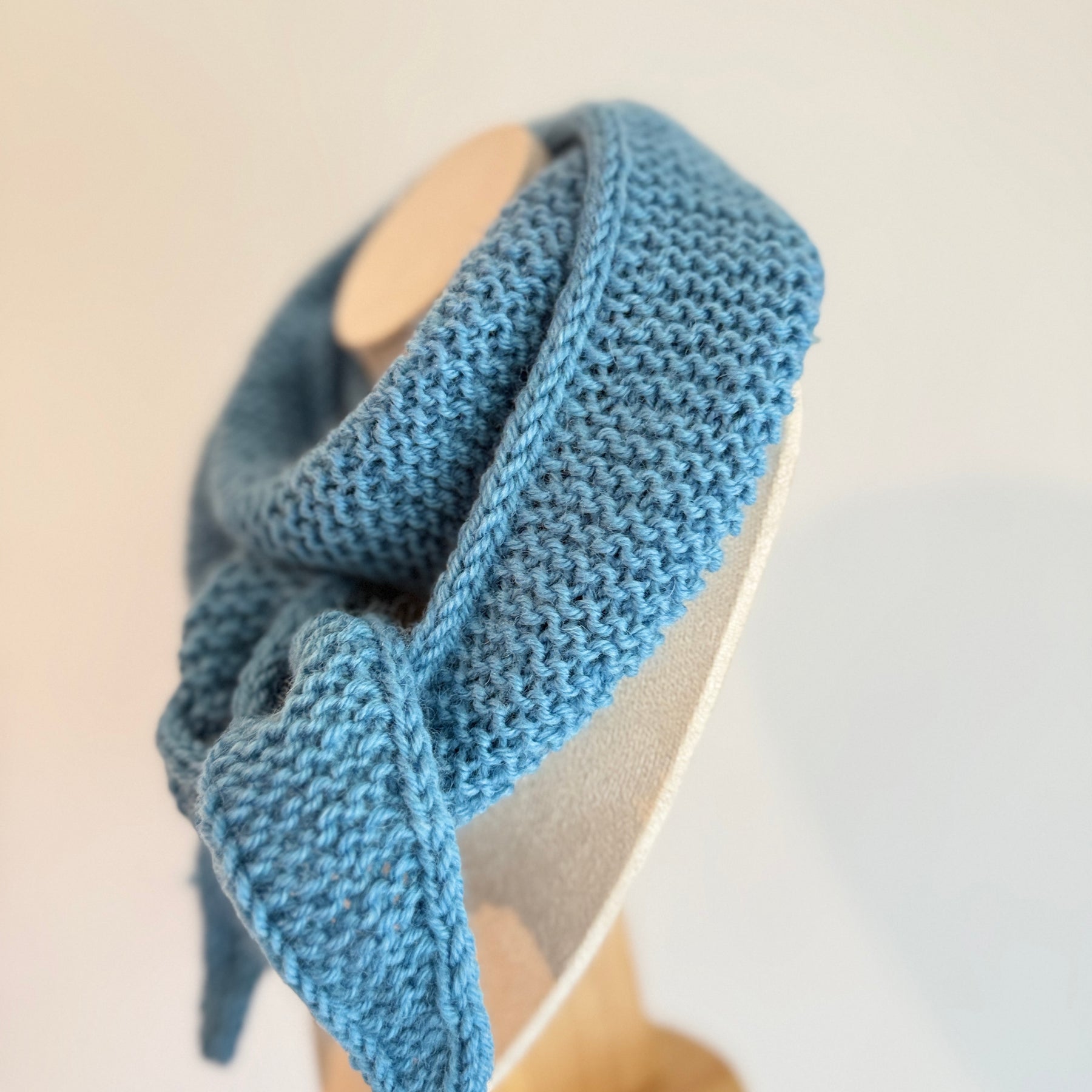 Knit sophie scarf in Light Blue