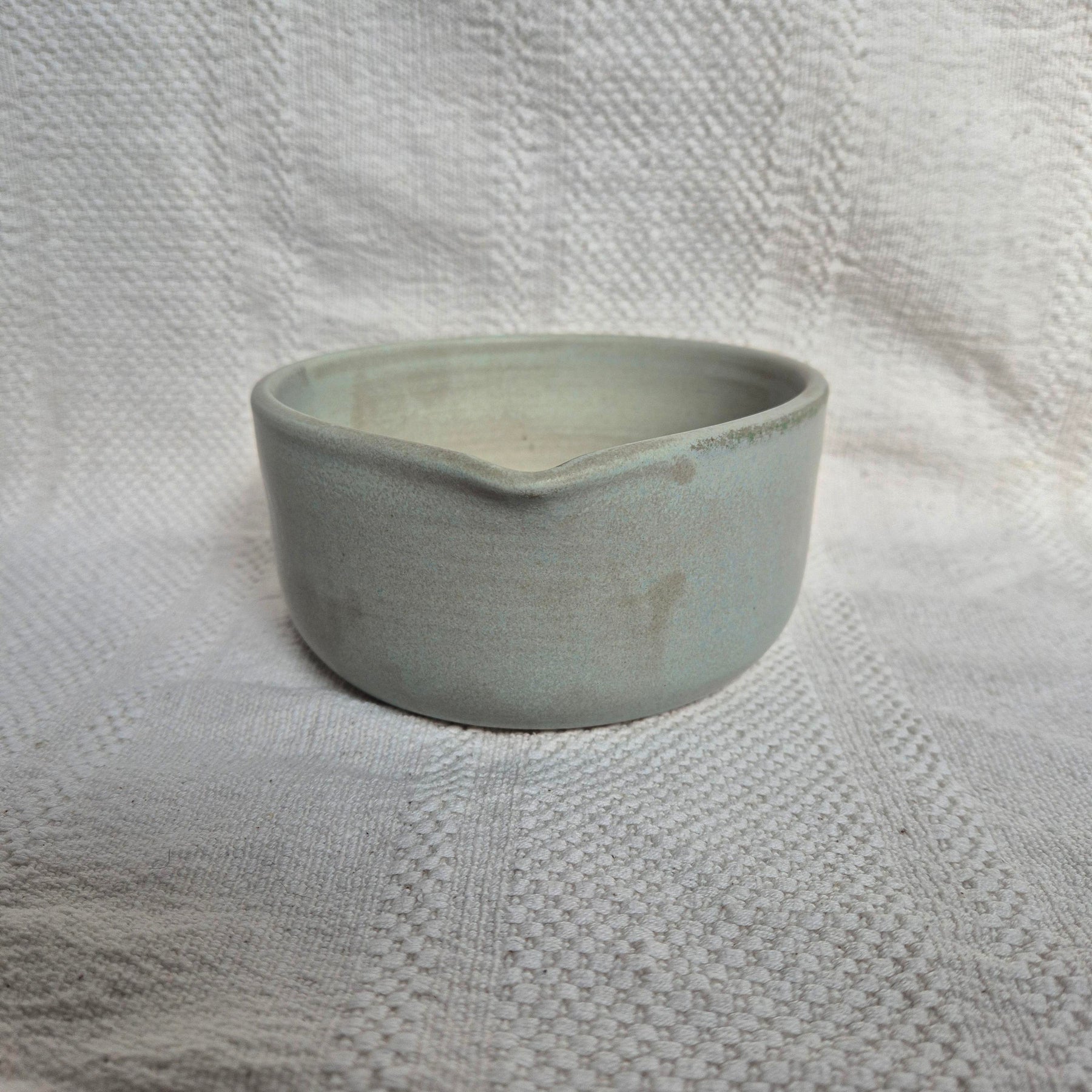 Dusky Eggshell Matcha Bowl