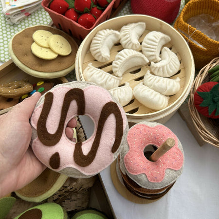 Donut, play food, play kitchen, felt food