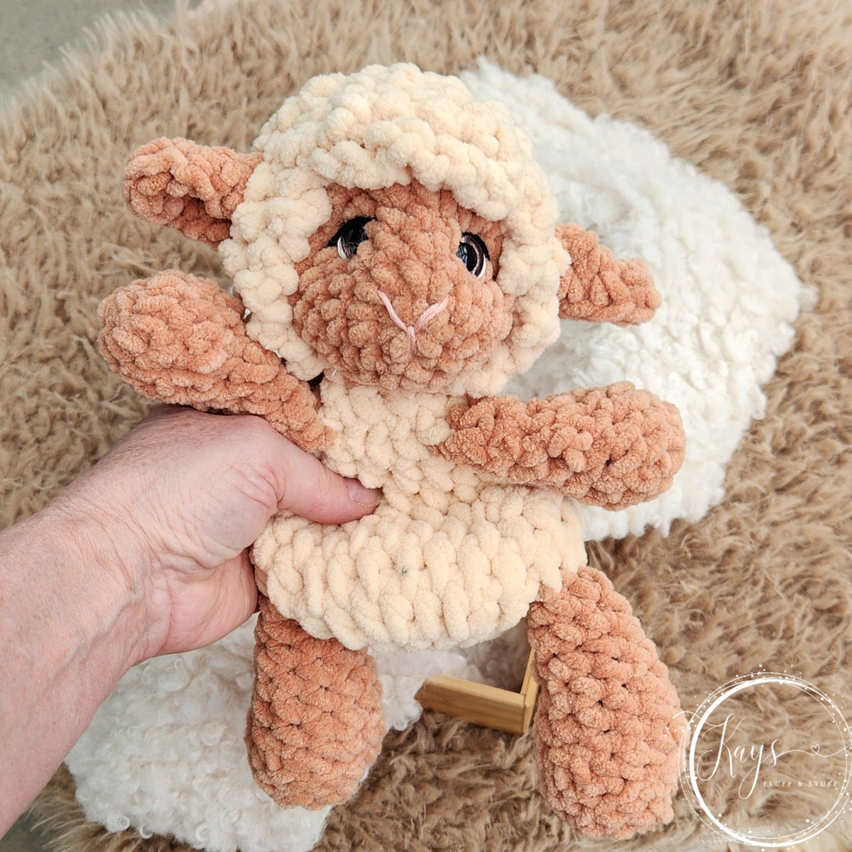 Handmade Crochet Lamb – Soft-Bodied Snuggler