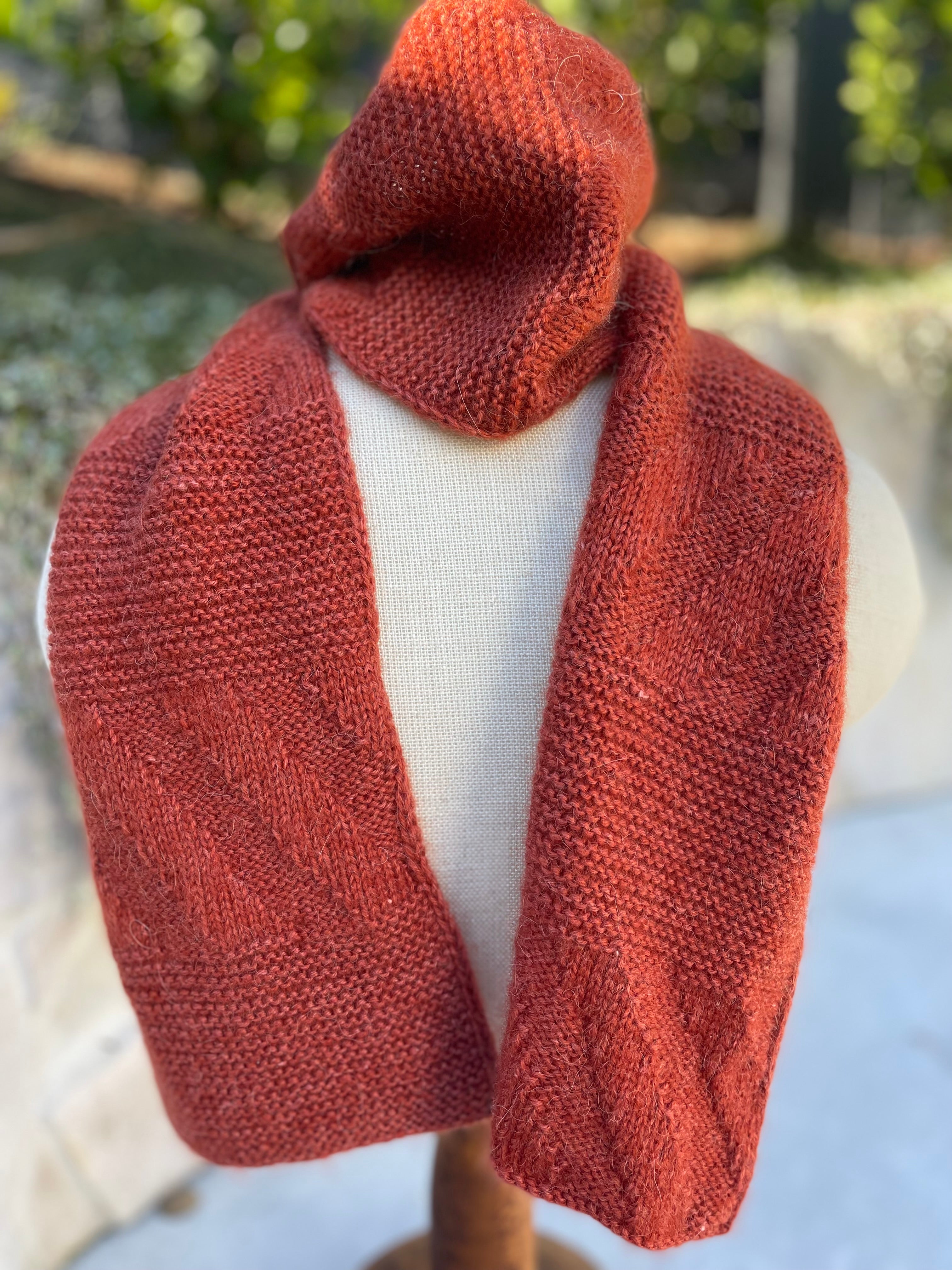 Men’s Alpaca Textured Scarf Super Soft & Warm