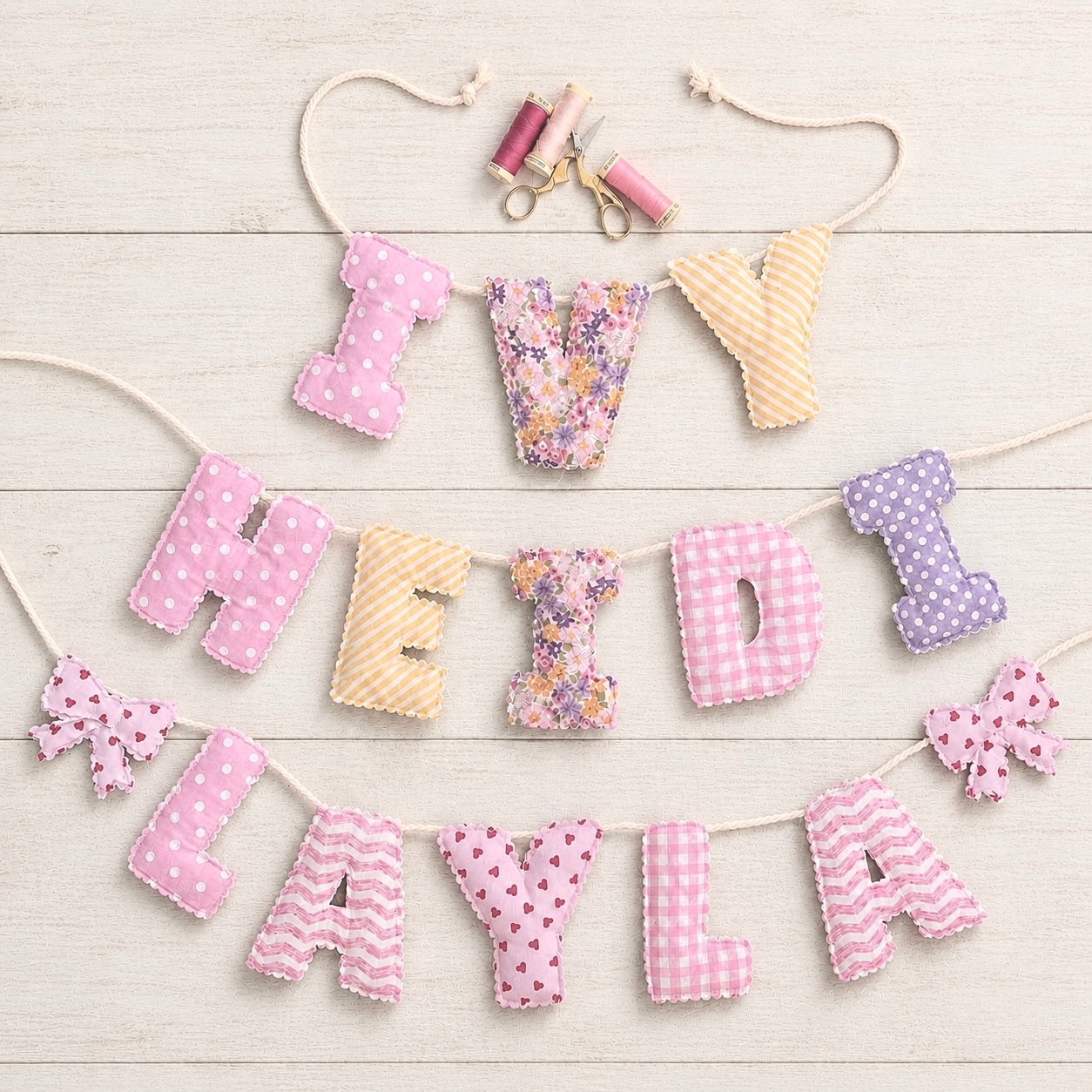 Personalised Handmade Bunting – Custom Name Banner