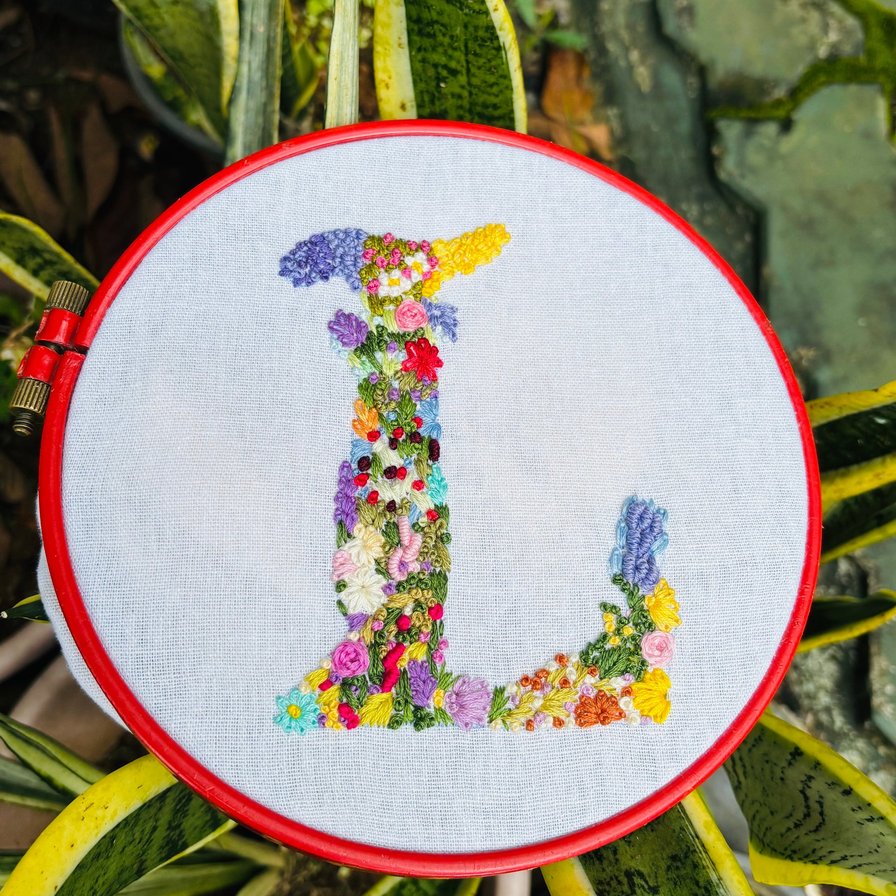 Hand Embroidered Tote Bag