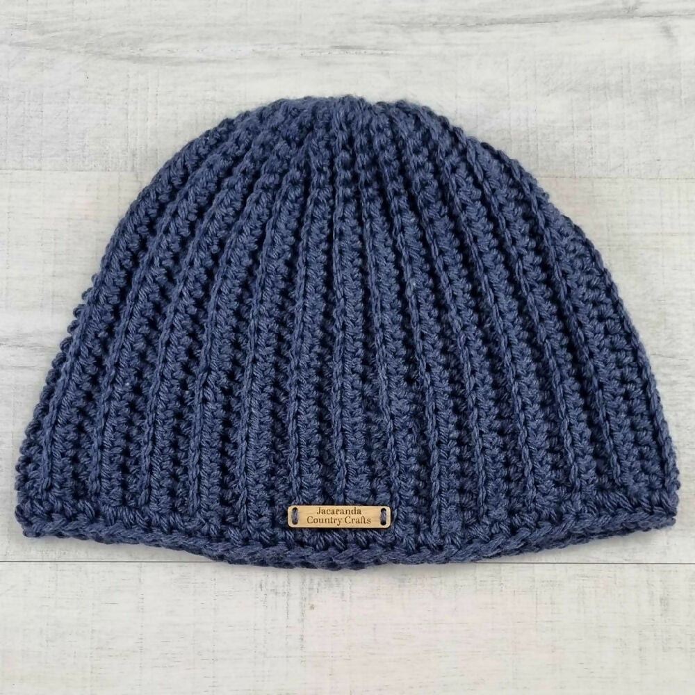 Ribbed Midlands Beanie Blue RS