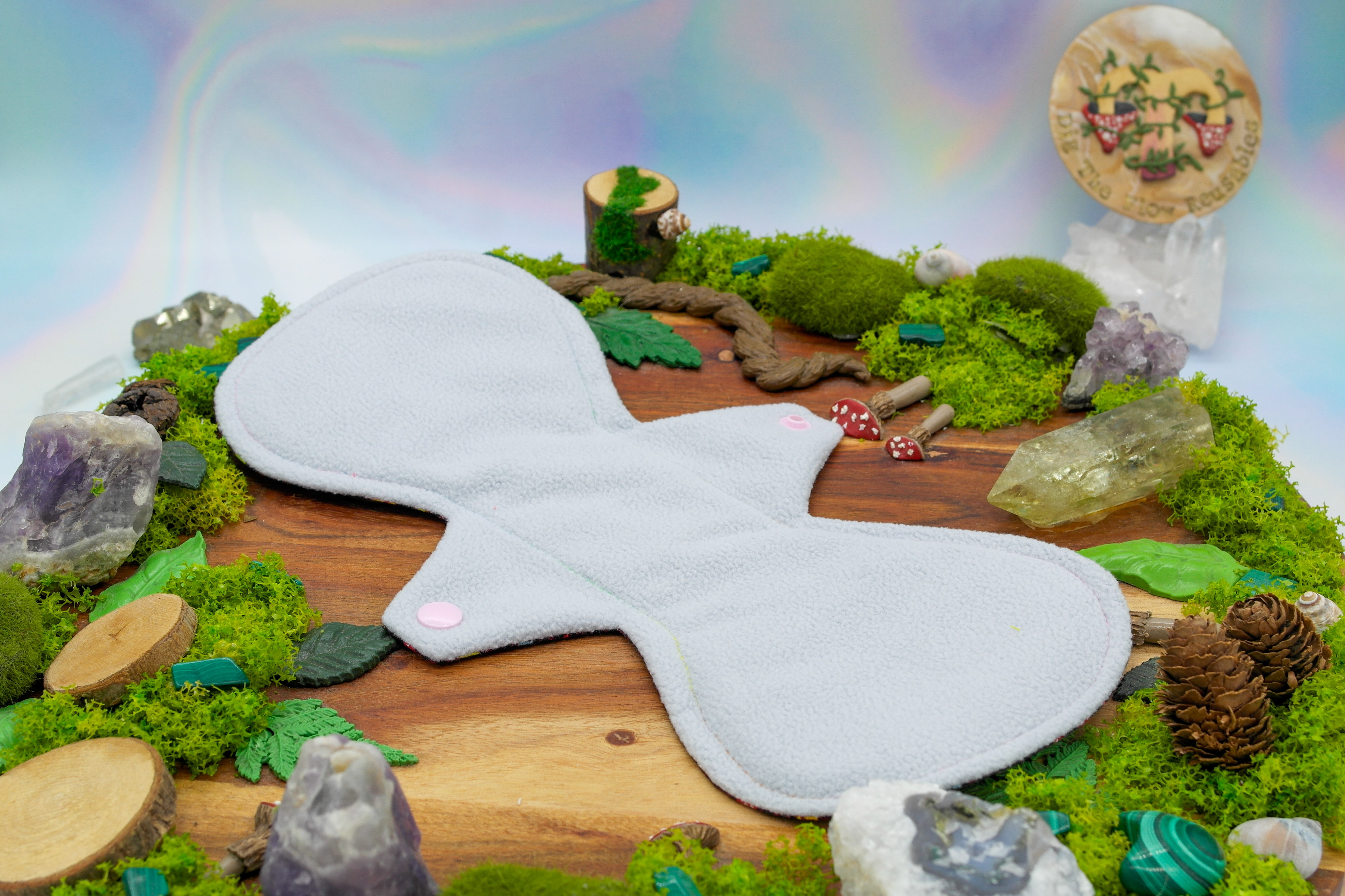 Menstrual reusable 12" Heavy cloth pad (Flexuous) - soft retro