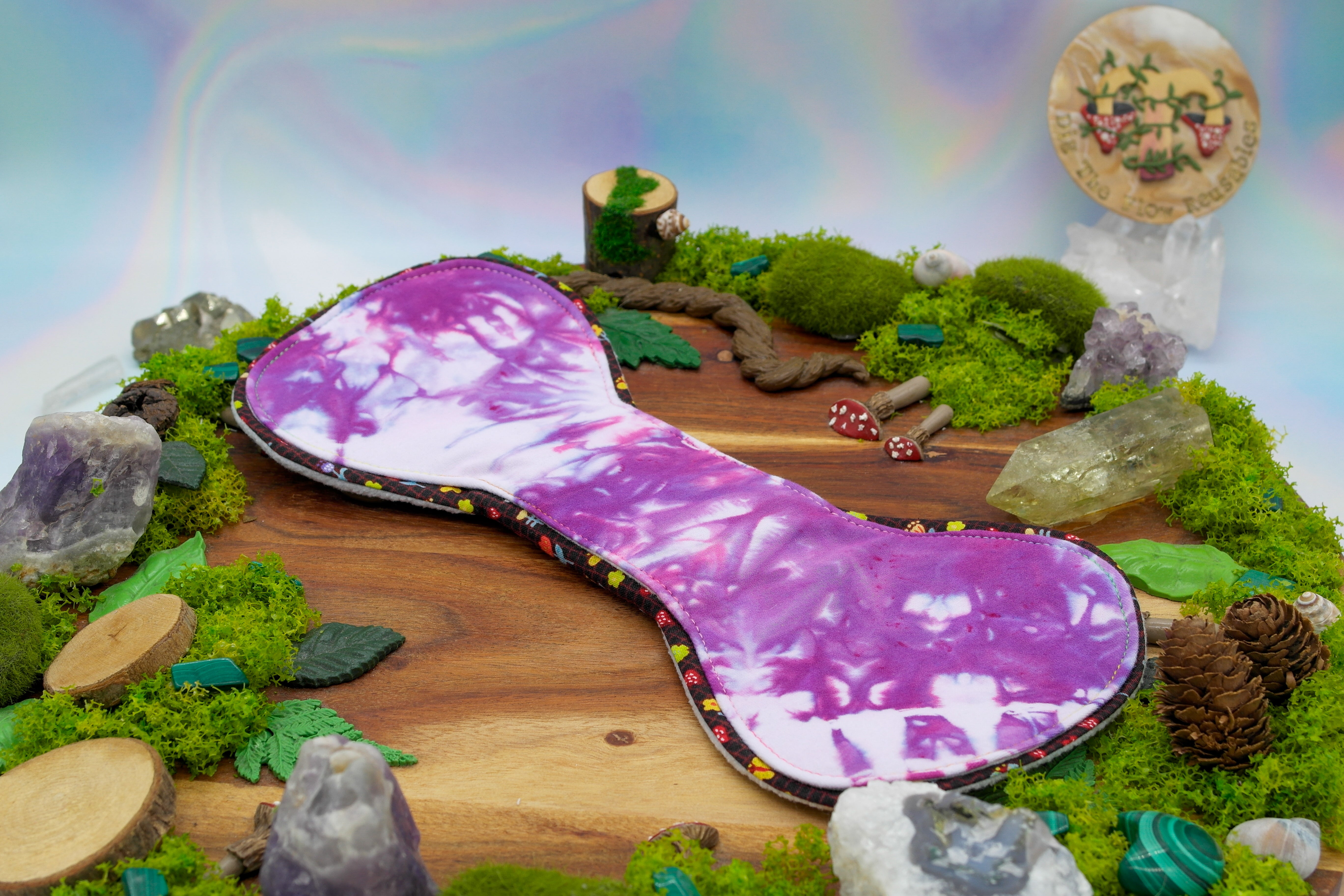 Menstrual reusable 12" Heavy cloth pad (Flexuous) - soft retro