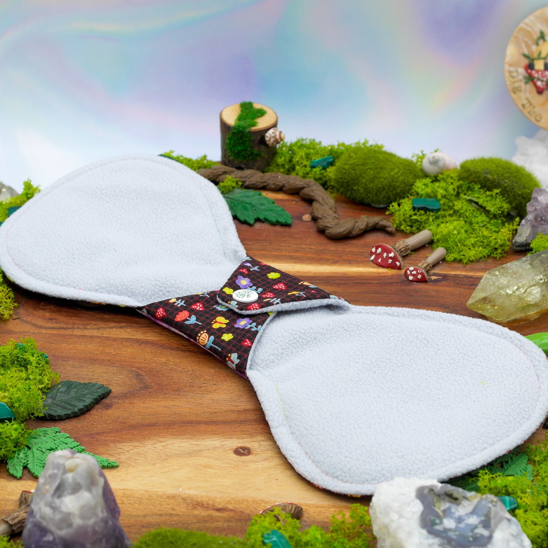 Menstrual reusable 12" Heavy cloth pad (Flexuous) - soft retro
