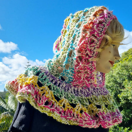 Crochet fun hood