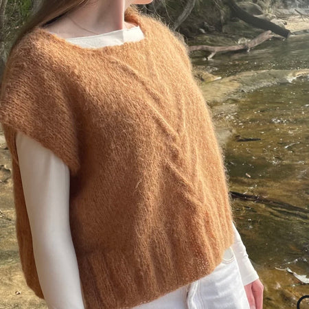 Custom Order Burgundy Mohair Vest