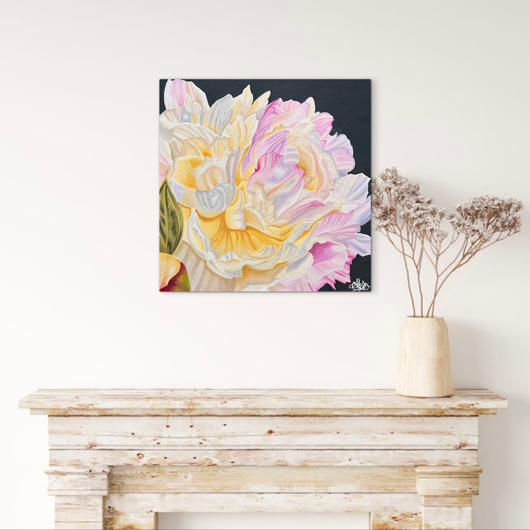 "Fleur De Grace" - Peony - Original Oil Painting - Hand Painted