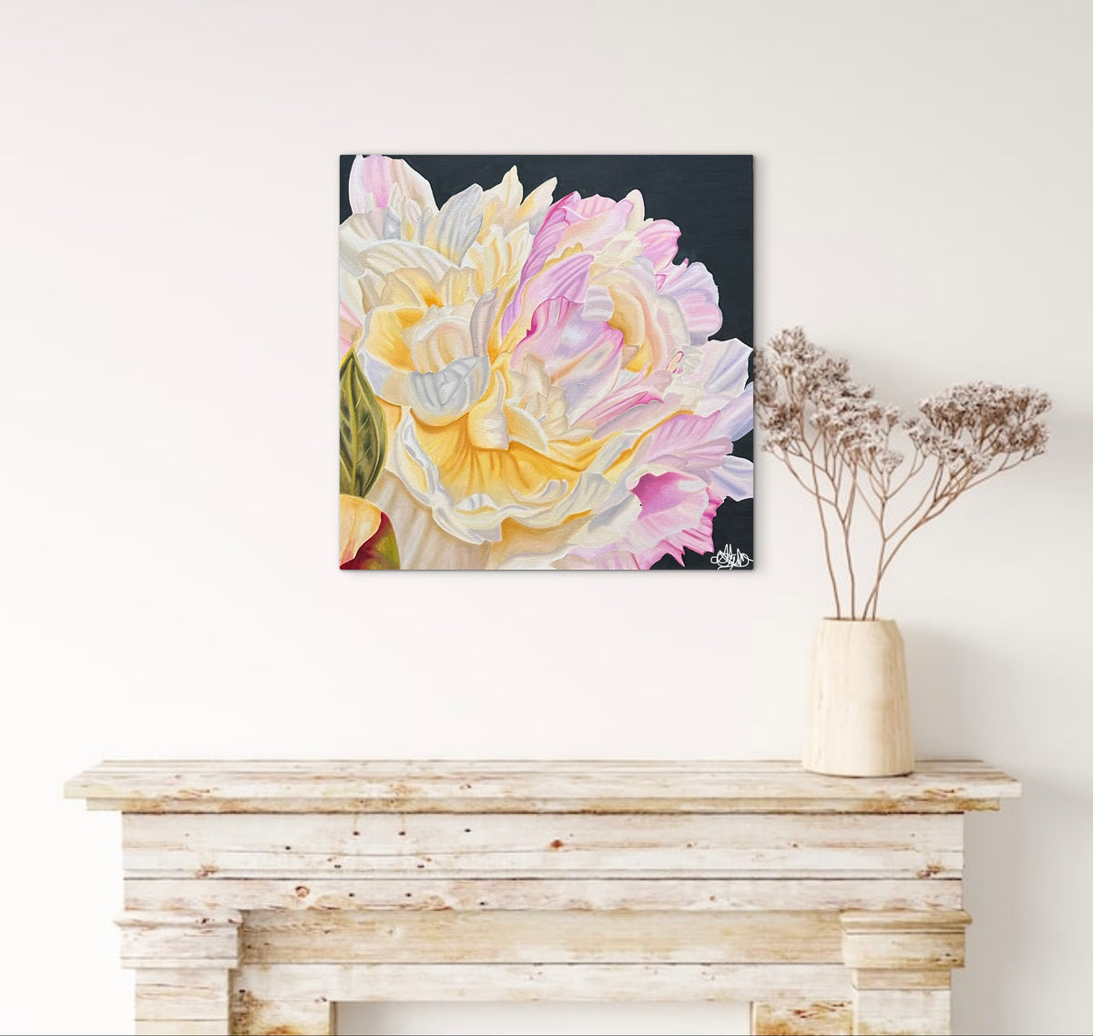 "Fleur De Grace" - Peony - Original Oil Painting - Hand Painted