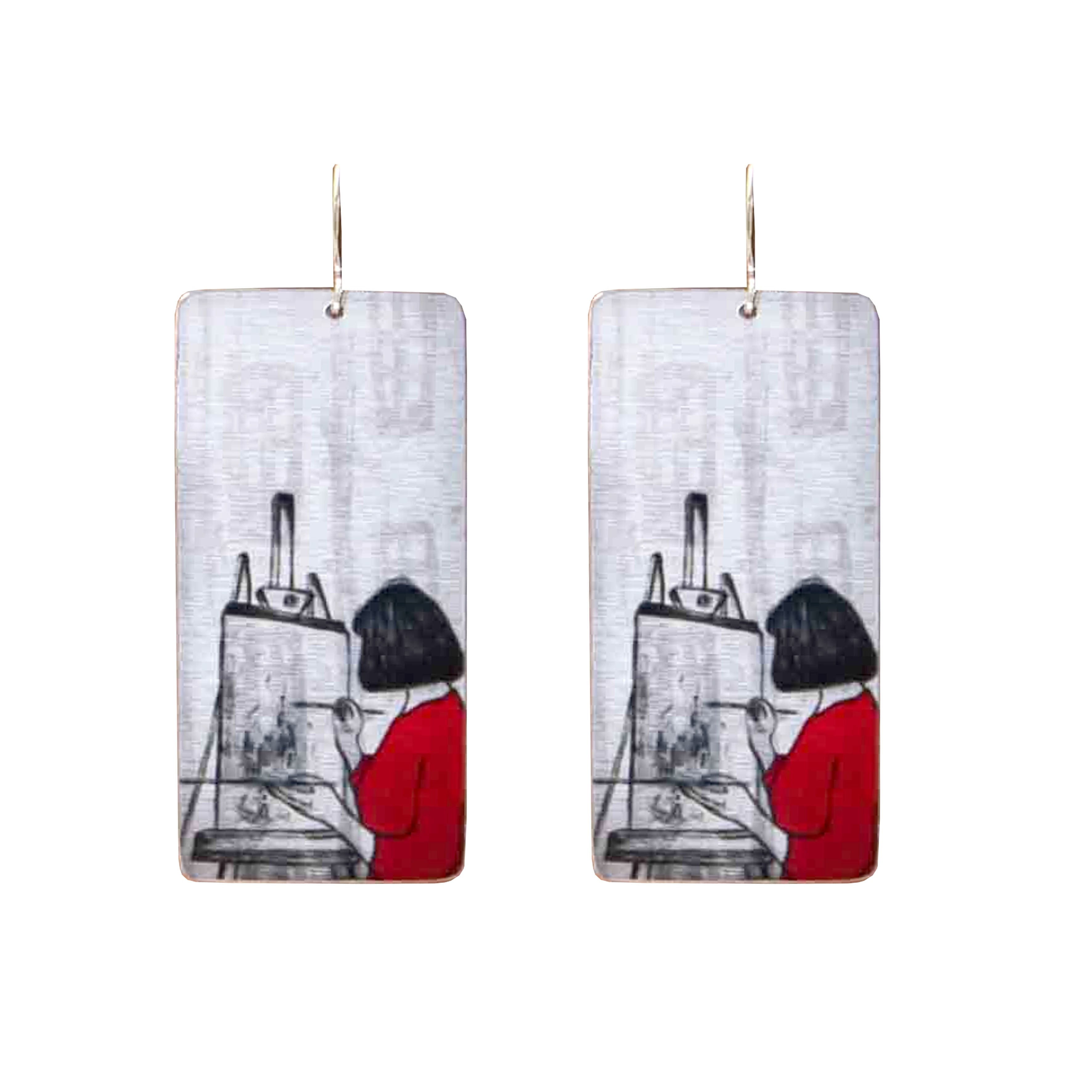 The Artist Painting Earrings