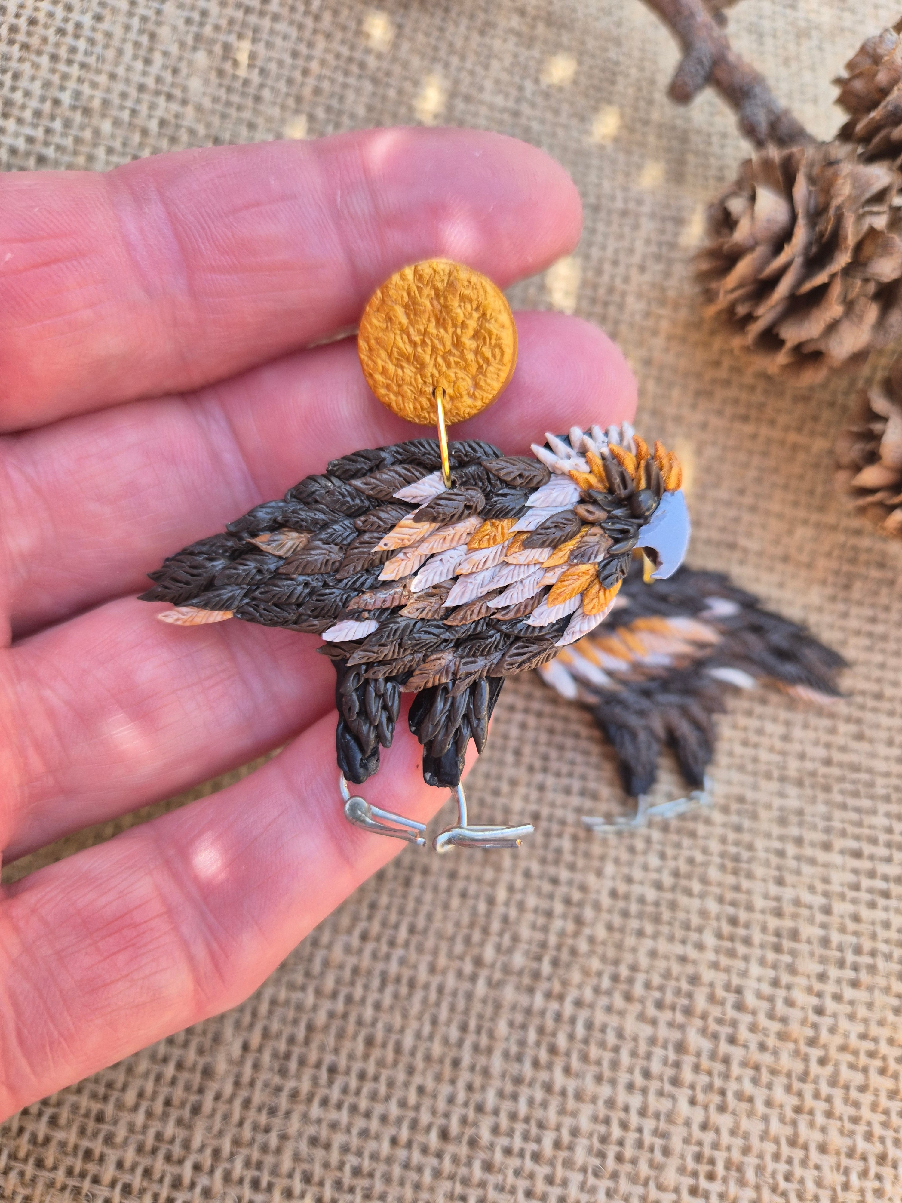 Wedge Tail Eagle Earrings