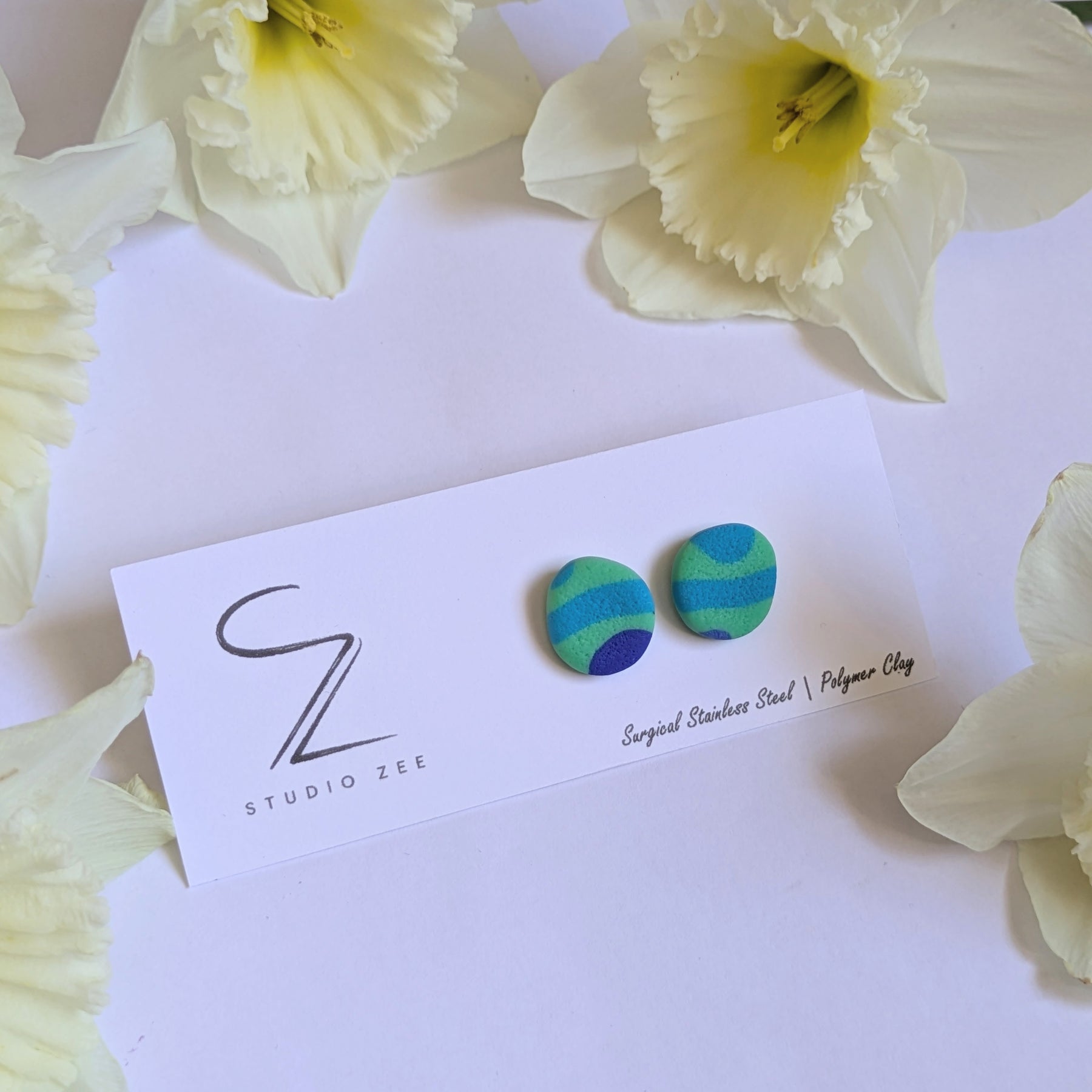 Colourful Stud Earrings