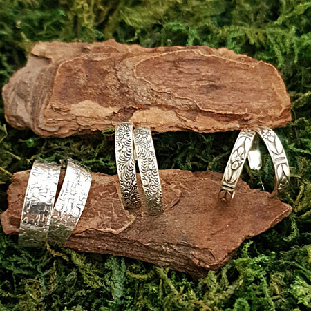 Sterling silver hoops