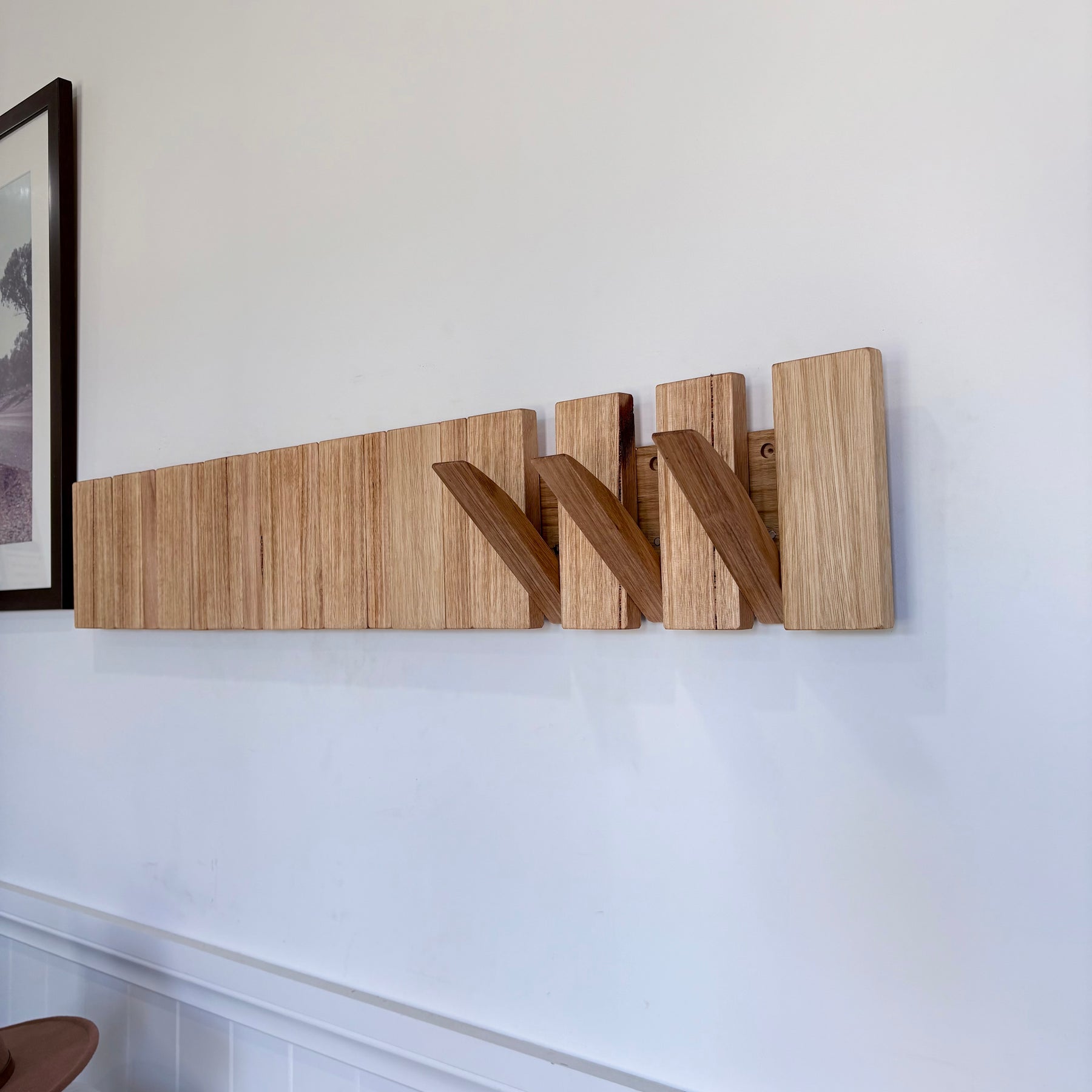 Silver top ash Horizon line coatrack