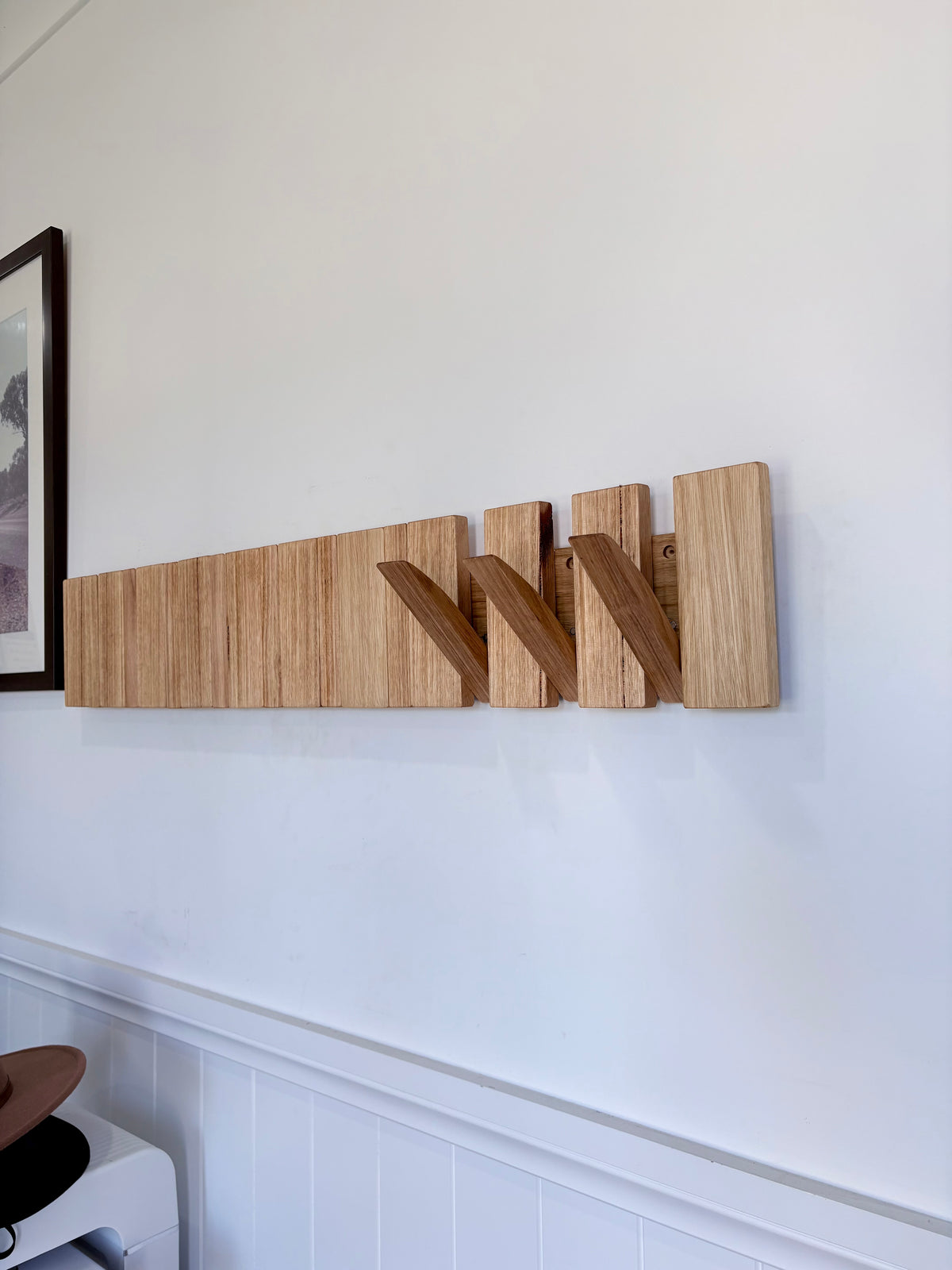 Silver top ash Horizon line coatrack