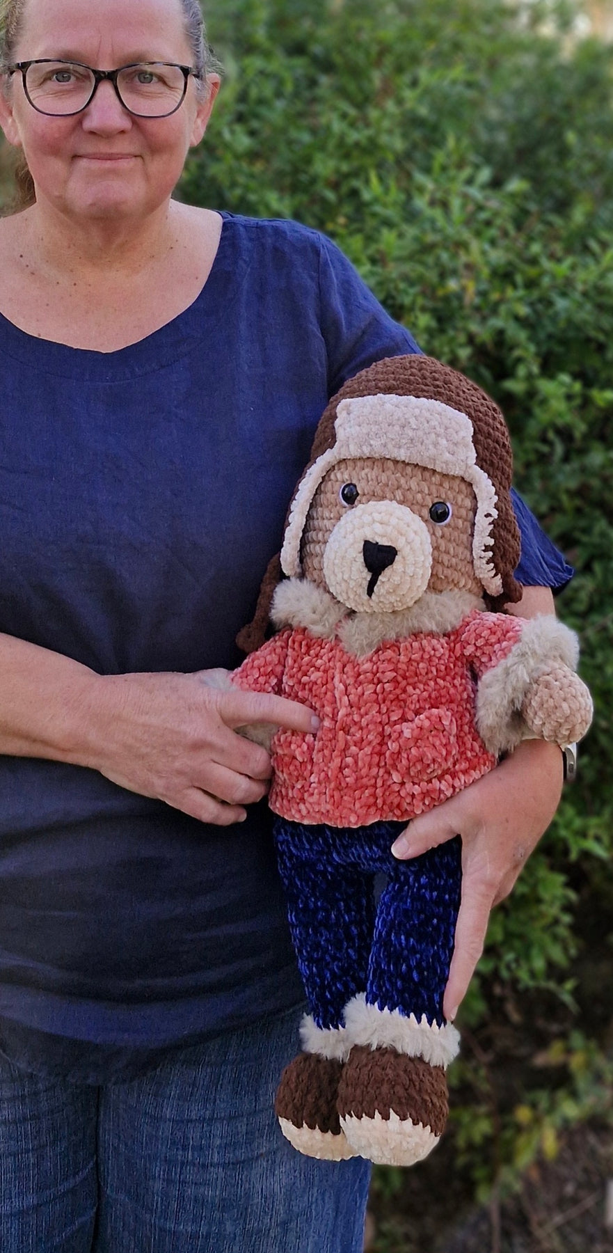 Meet Barnaby the Large Alaskan Crochet Bear