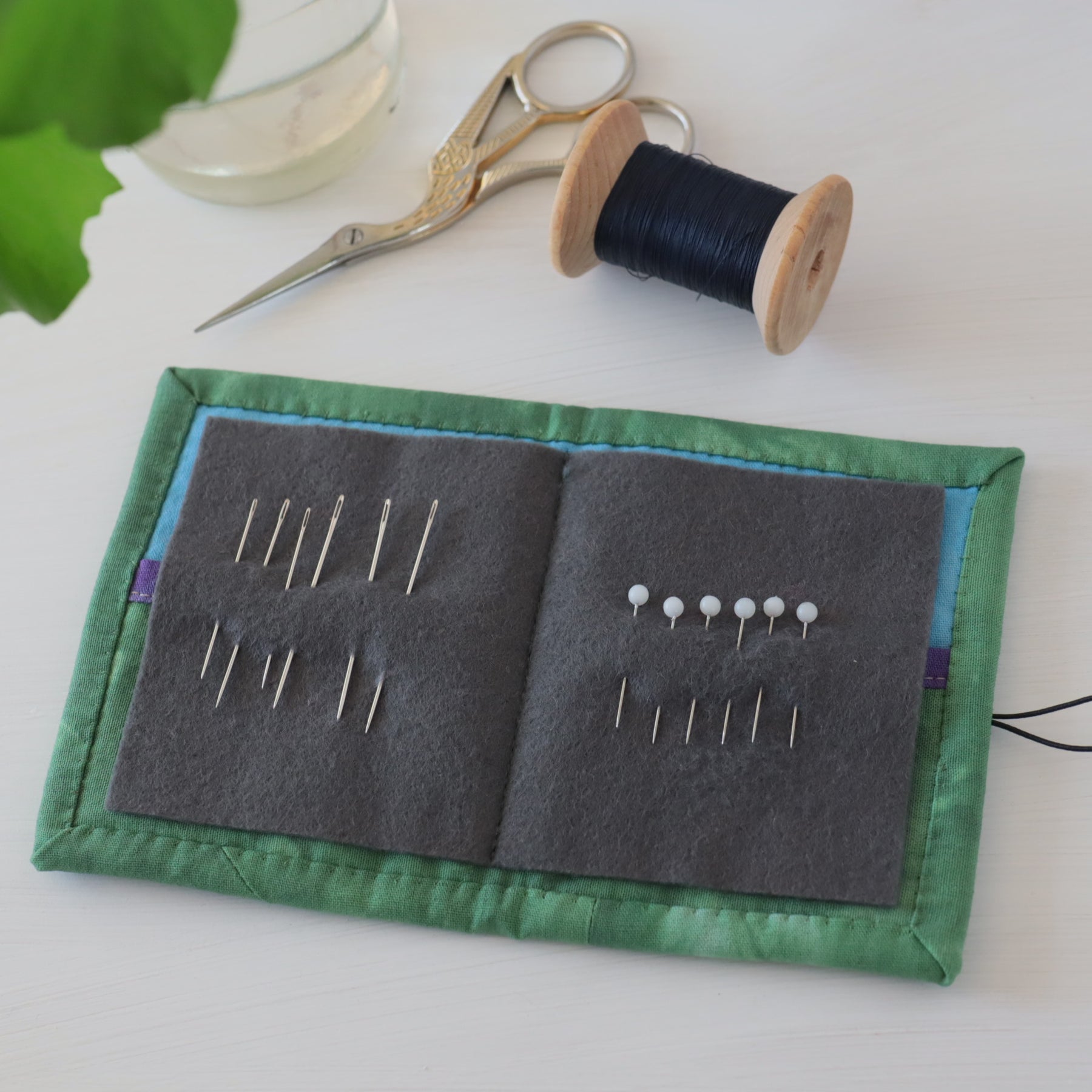 Hand Dyed Patchwork Needle Books