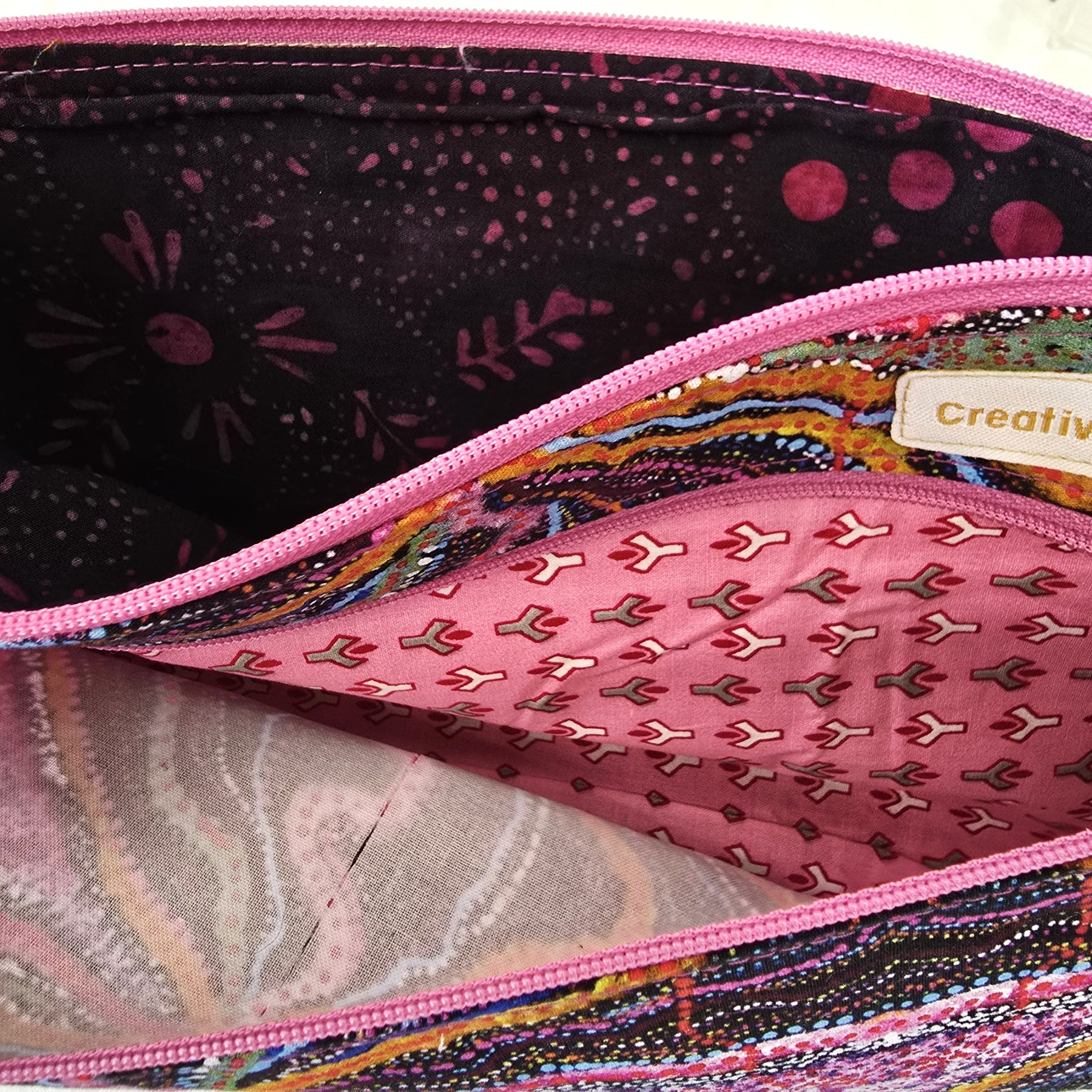 Handmade | Pencil Case | Double Zippered | Indigenous Design