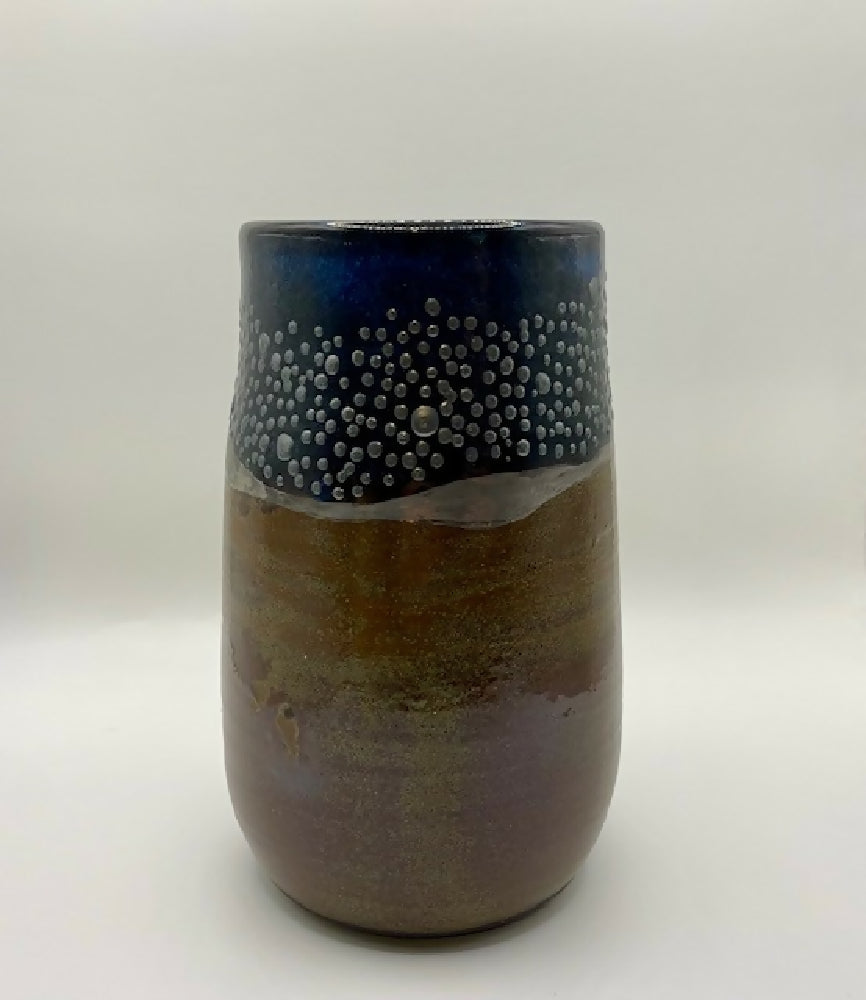 Silver dot vase image 2