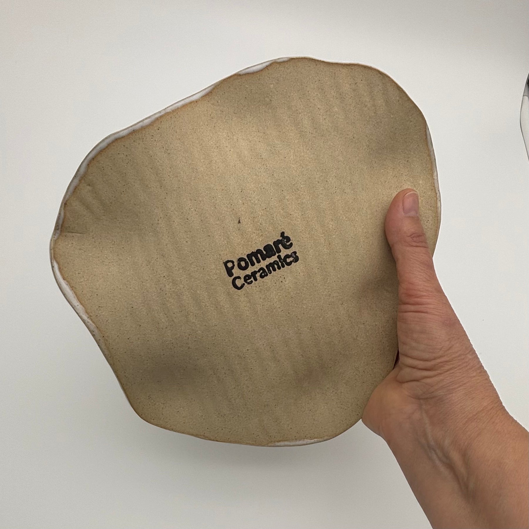Boutique Handmade Ceramic Tableware | Charcuterie | Slab Built Platter | Organic Shape | Modern Neutral Colours