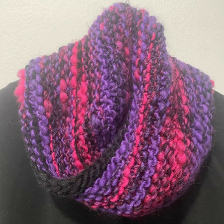 Hand Knitted Infinity Cowl Scarf