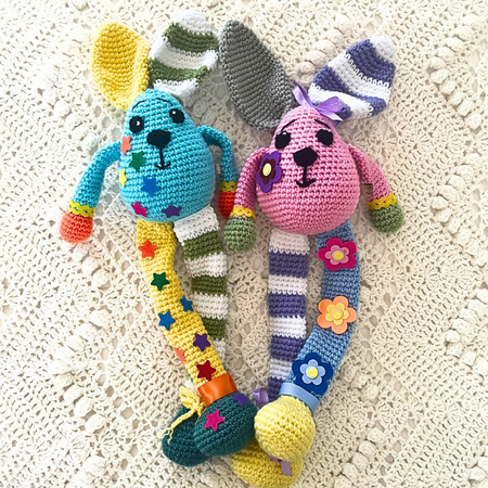 Crochet Bunny Dolls, Soft Bunny Dolls