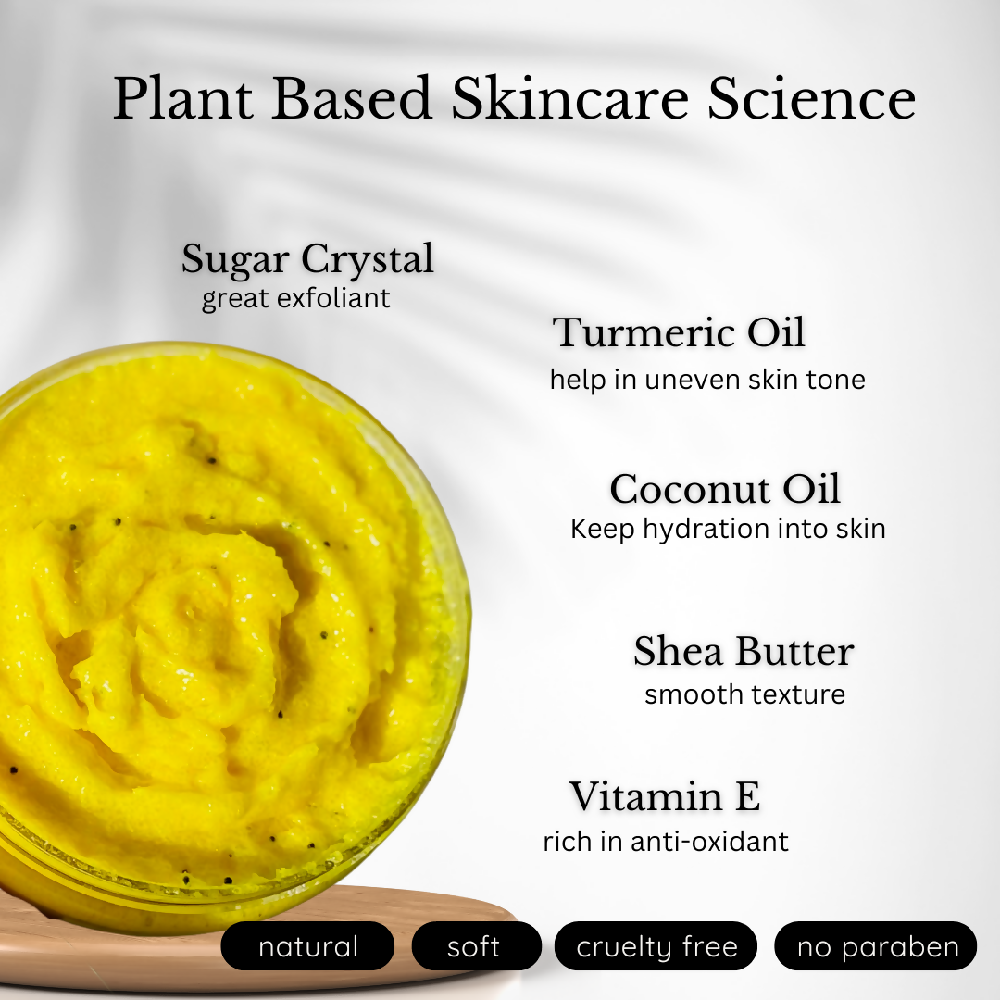 Turmeric Body Suagr Scrub ingredients