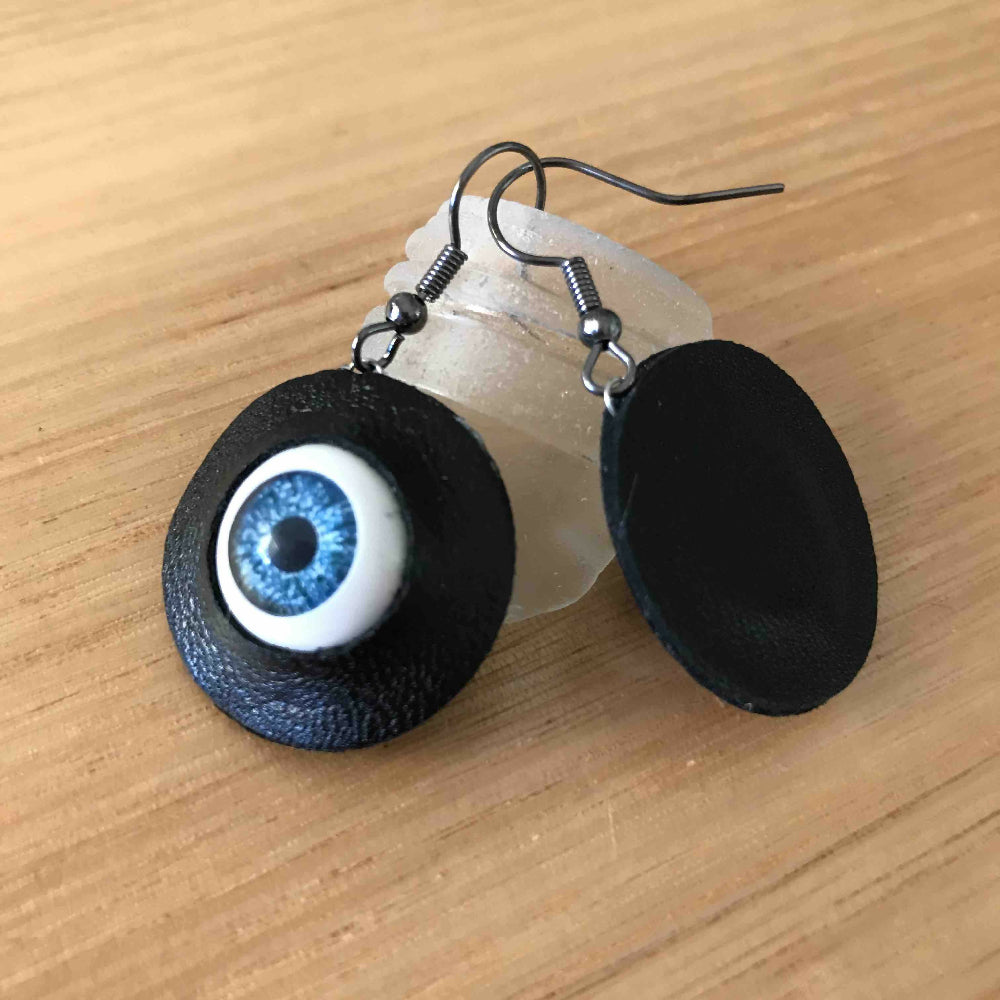 Blue-Eyed Eyeball Earrings