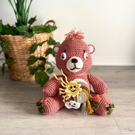 Handmade Crochet Teddy Bear, Crochet Teddy Bear