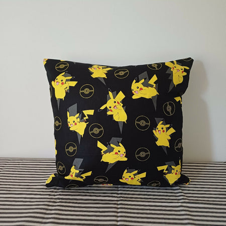 Pikachu - Ticking Stripe - Cushion Covers