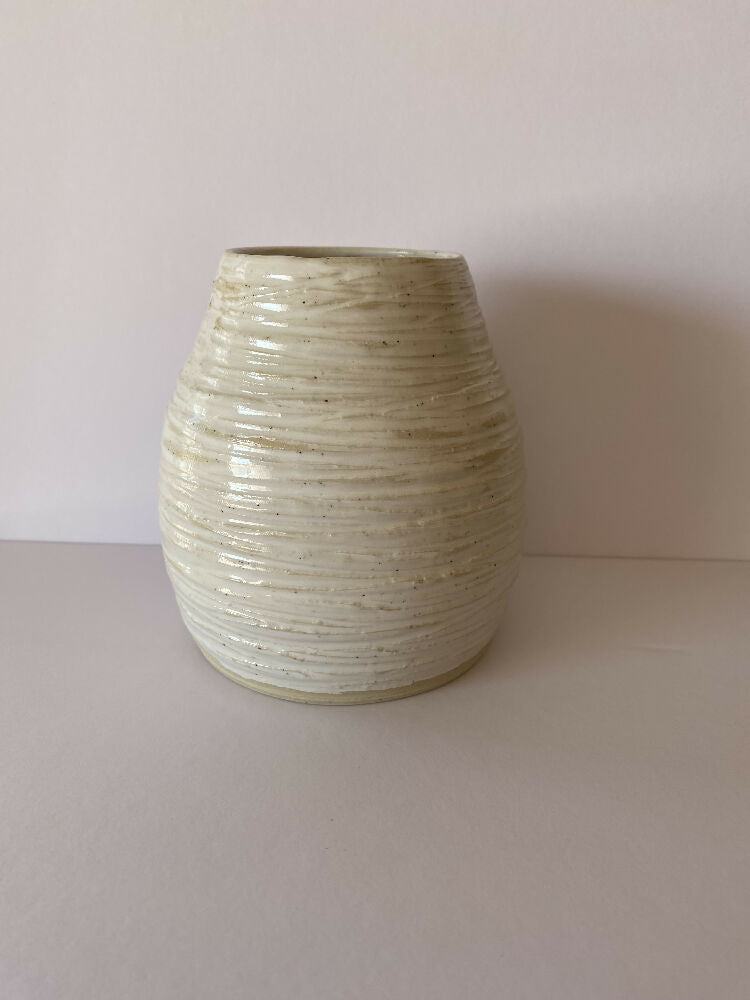 Textured Vase / Wheel Thrown Pottery