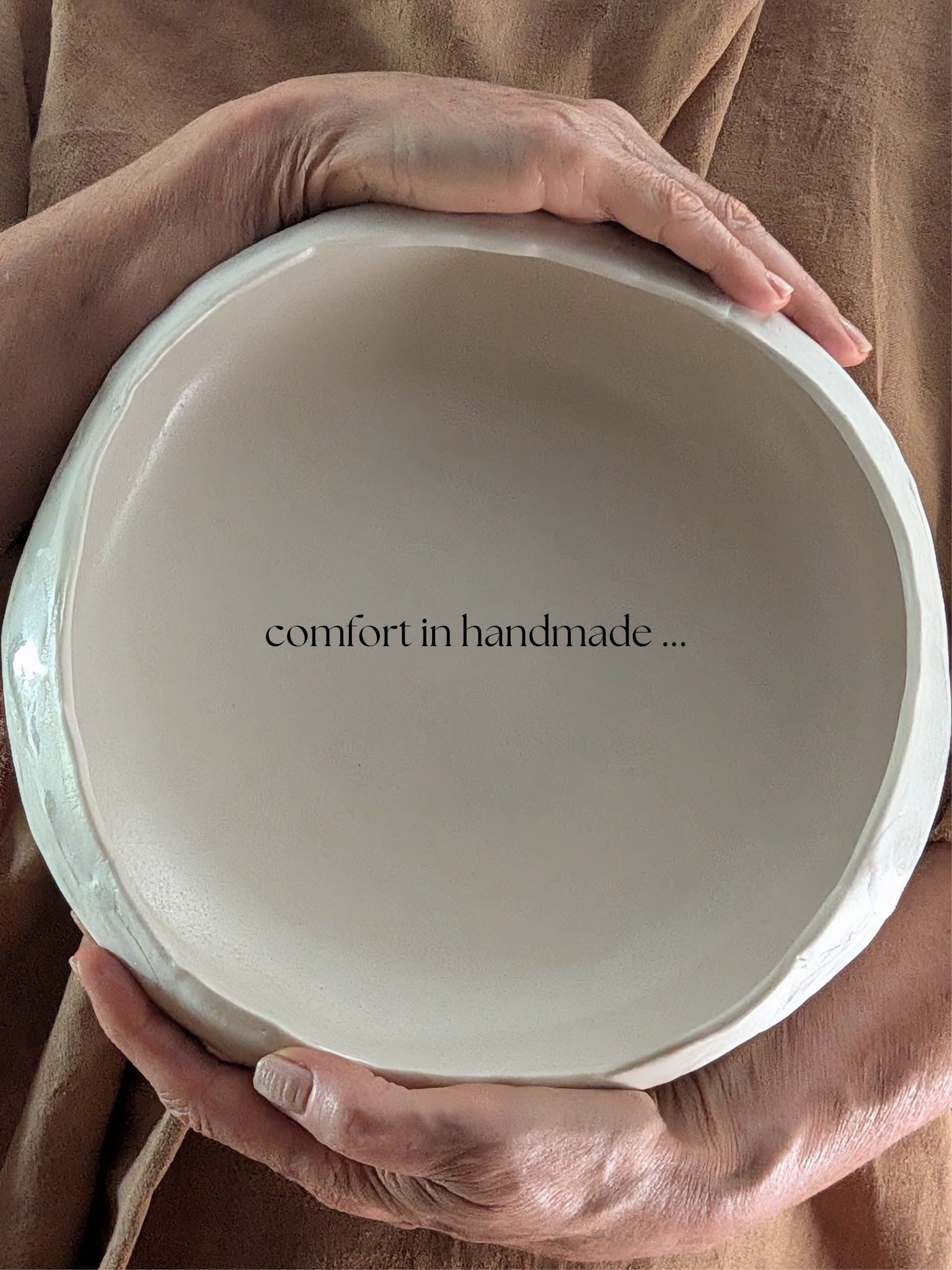 White Porcelain Serving Bowl | function • comfort • handformed