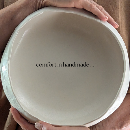 White Porcelain Serving Bowl | function • comfort • handformed