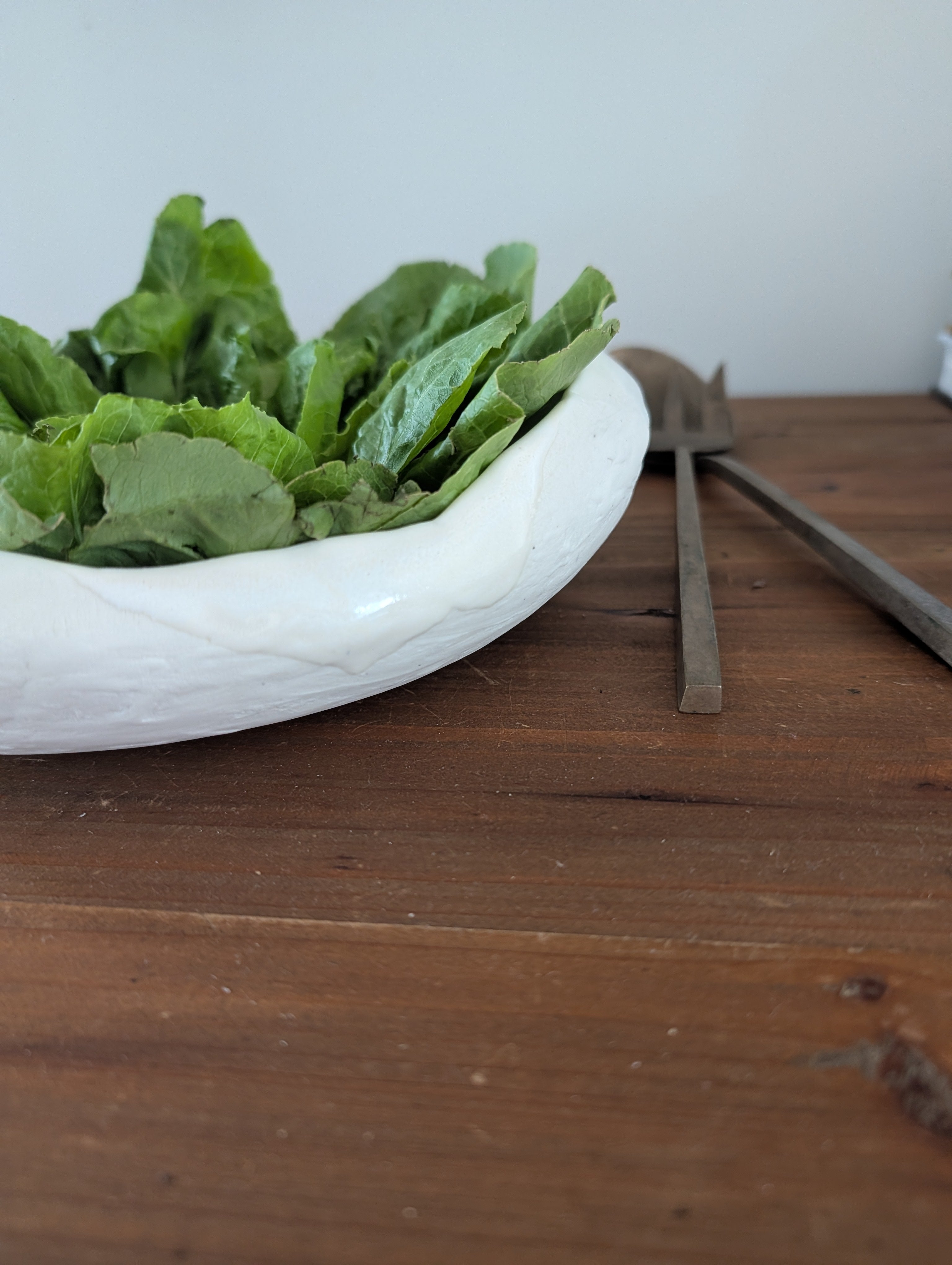 White Porcelain Serving Bowl | function • comfort • handformed