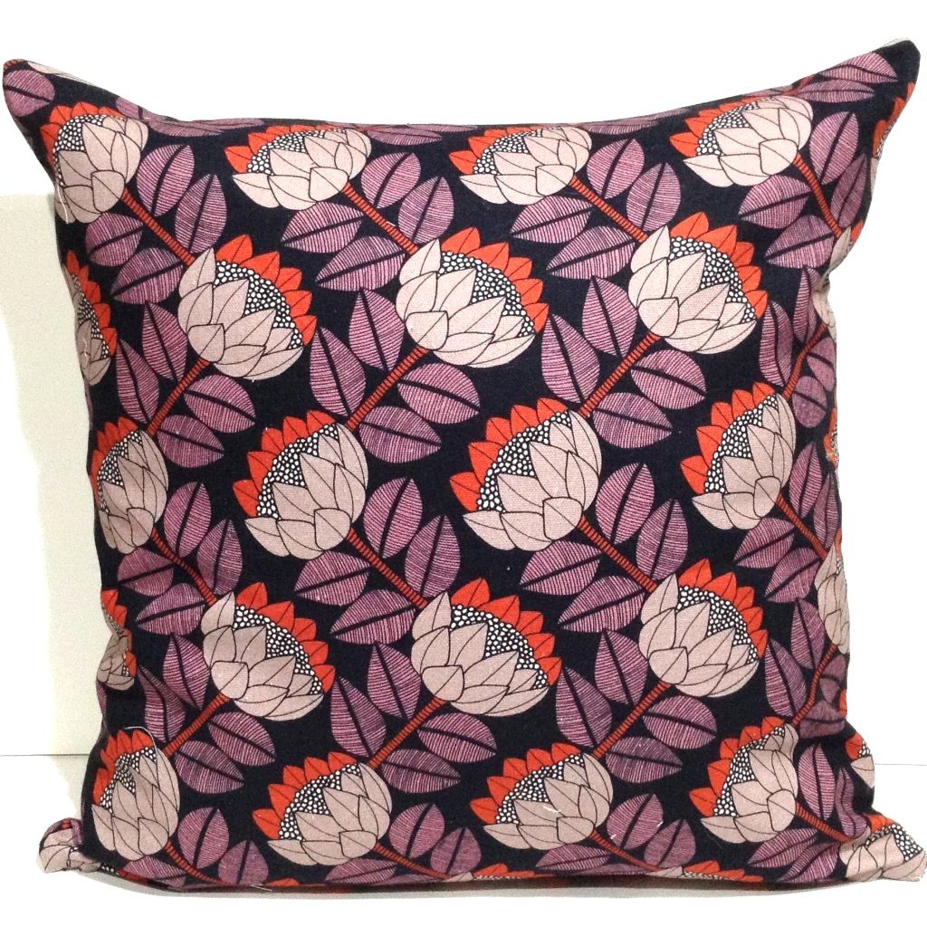 Floral cushion cover-Native flora design