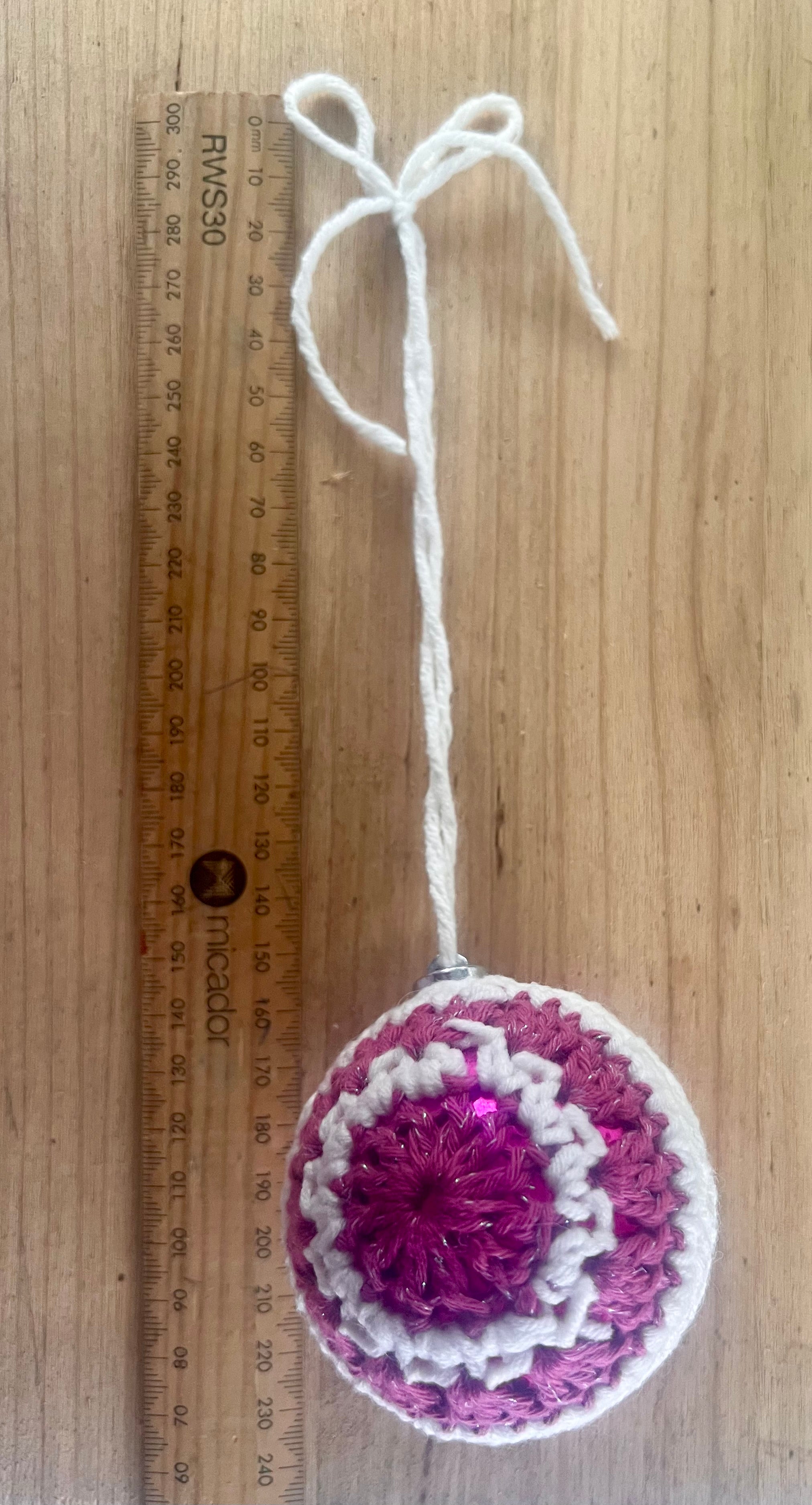 Crochet Christmas Baubles,  Coastal Boho Christmas Tree Decor, Eco Friendly