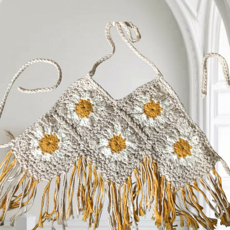 Boho Daisy Halter Top