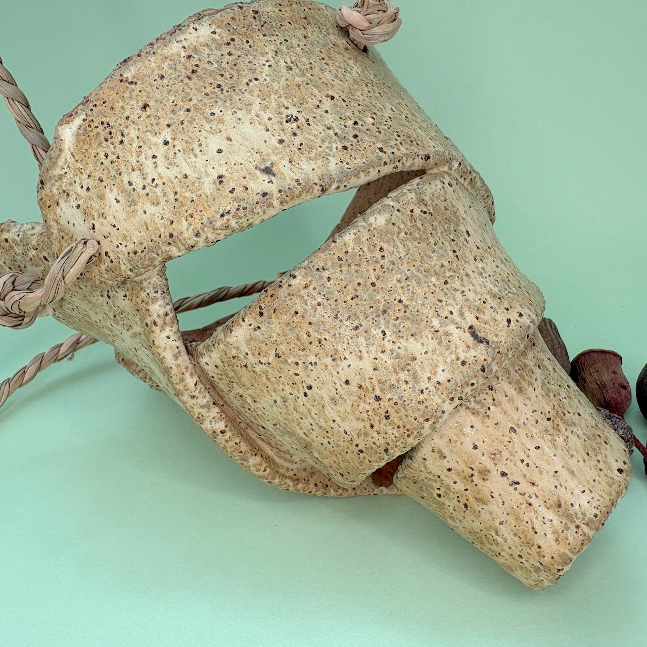 Ceramic hanging orchid pot – spiral design