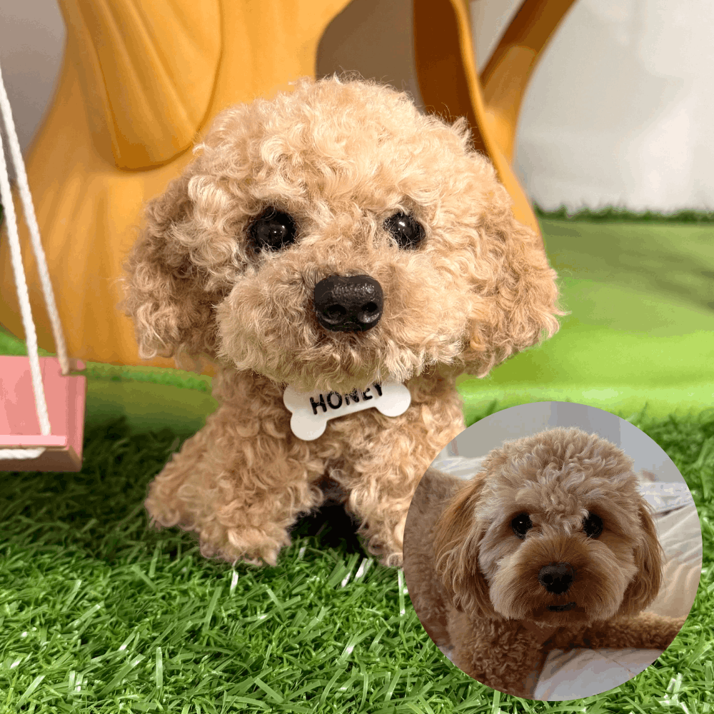 Custom Dog Replica from Photo, Poseable Art Doll, Pet Memorial Keepsake - Handmade Soft Sculpture, Personalised Plushie Ornament