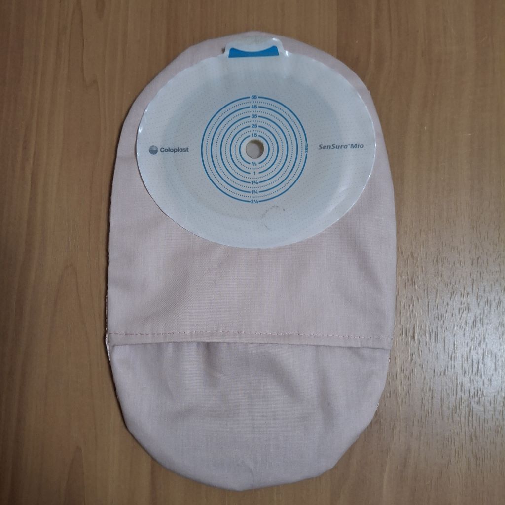 STOMA BAG COVER LARGE LACE PINK  Suitable for Ileostomy, Colostomy, Urostomy