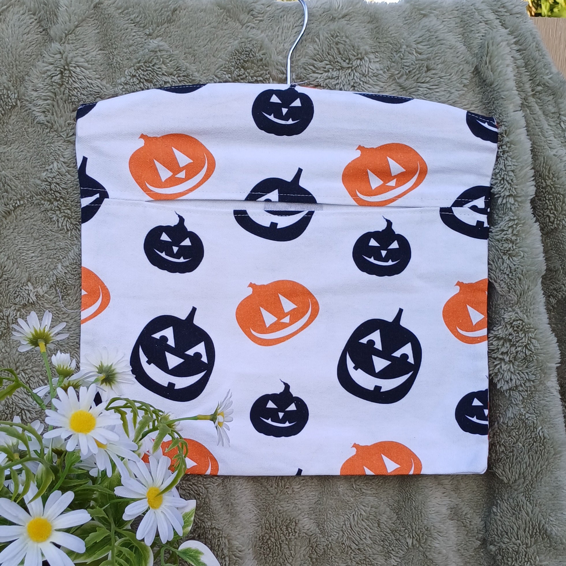 Peg Bag - Jack-O-Lantern Design
