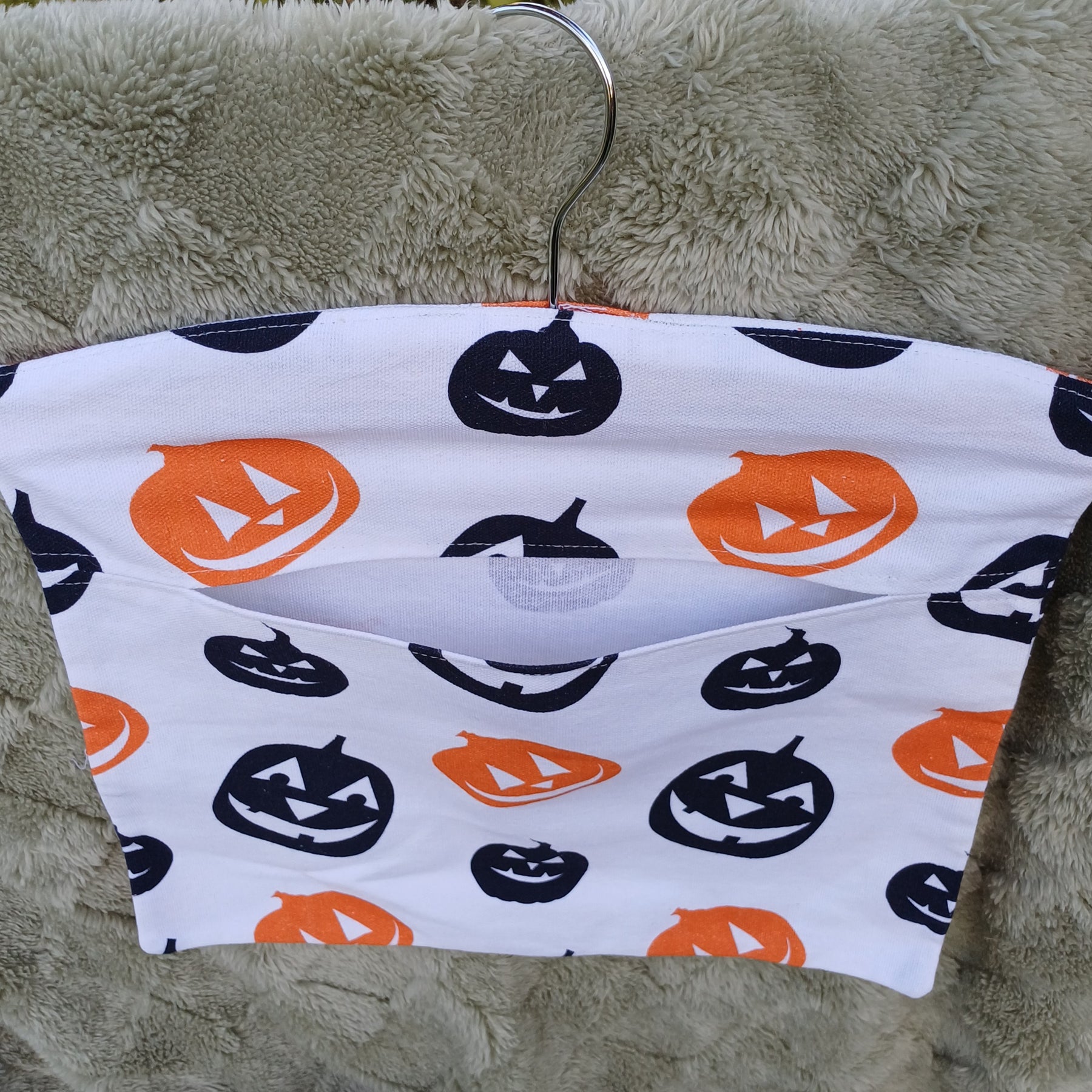 Peg Bag - Jack-O-Lantern Design